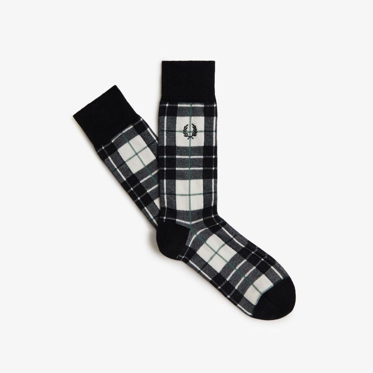 Chaussettes Fred Perry Pixel Print — Glace clair/noir