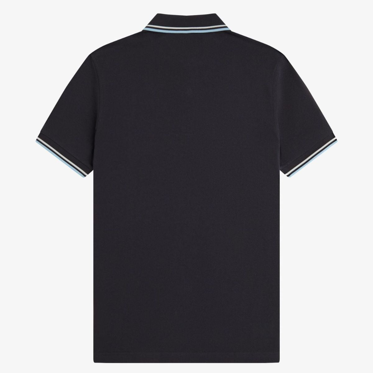 Fred Perry Twin Tipped Polo Shirt - Anchor Grey / Ecru / Ball Boy Blue