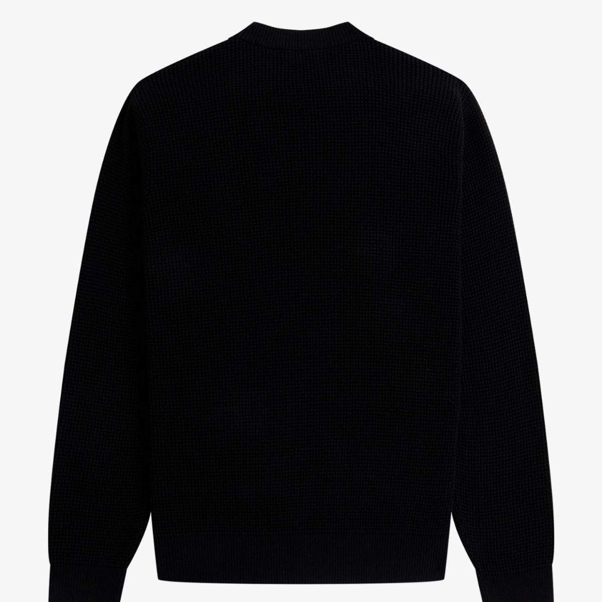 Pull ras du cou classique Fred Perry - Vert nuit