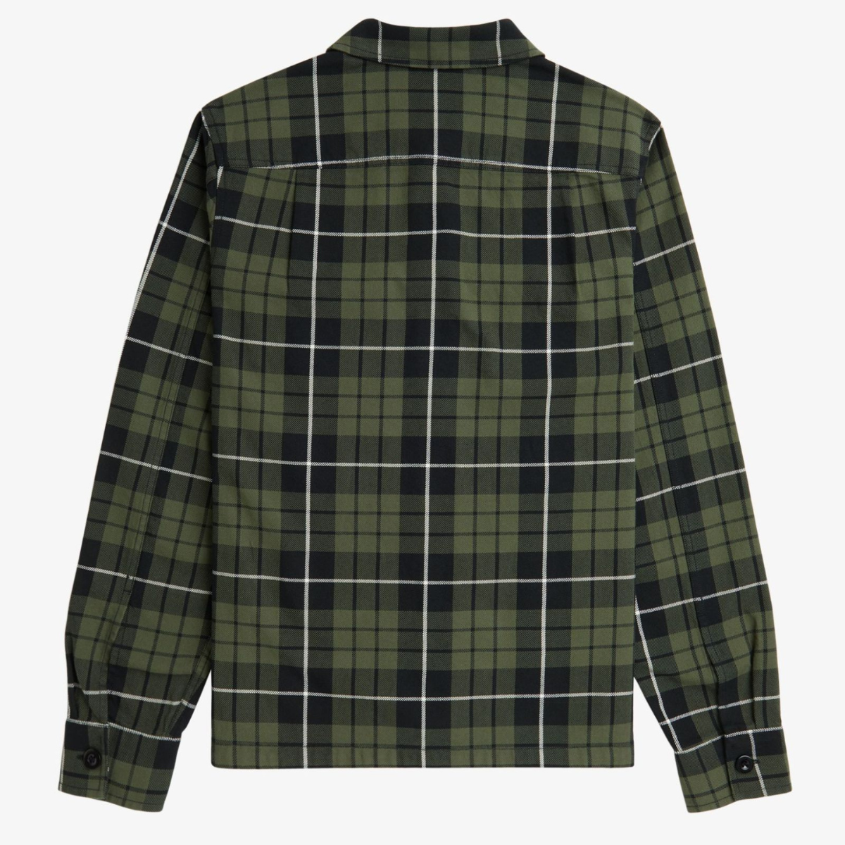 Fred Perry Check Overshirt - Laurel Wreath Green - Public Mercantile