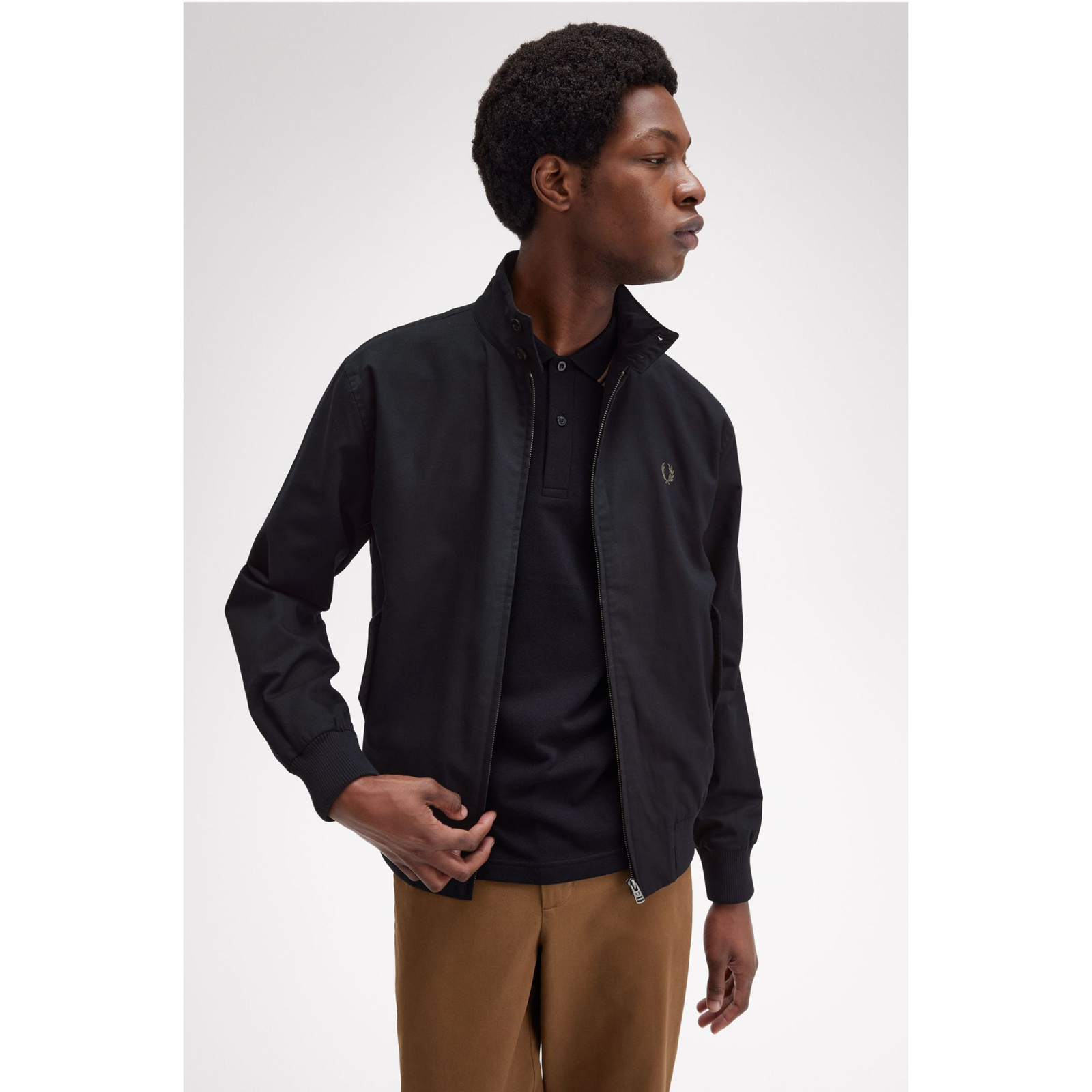 Fred Perry Harrington Jacket — Black - Public Mercantile