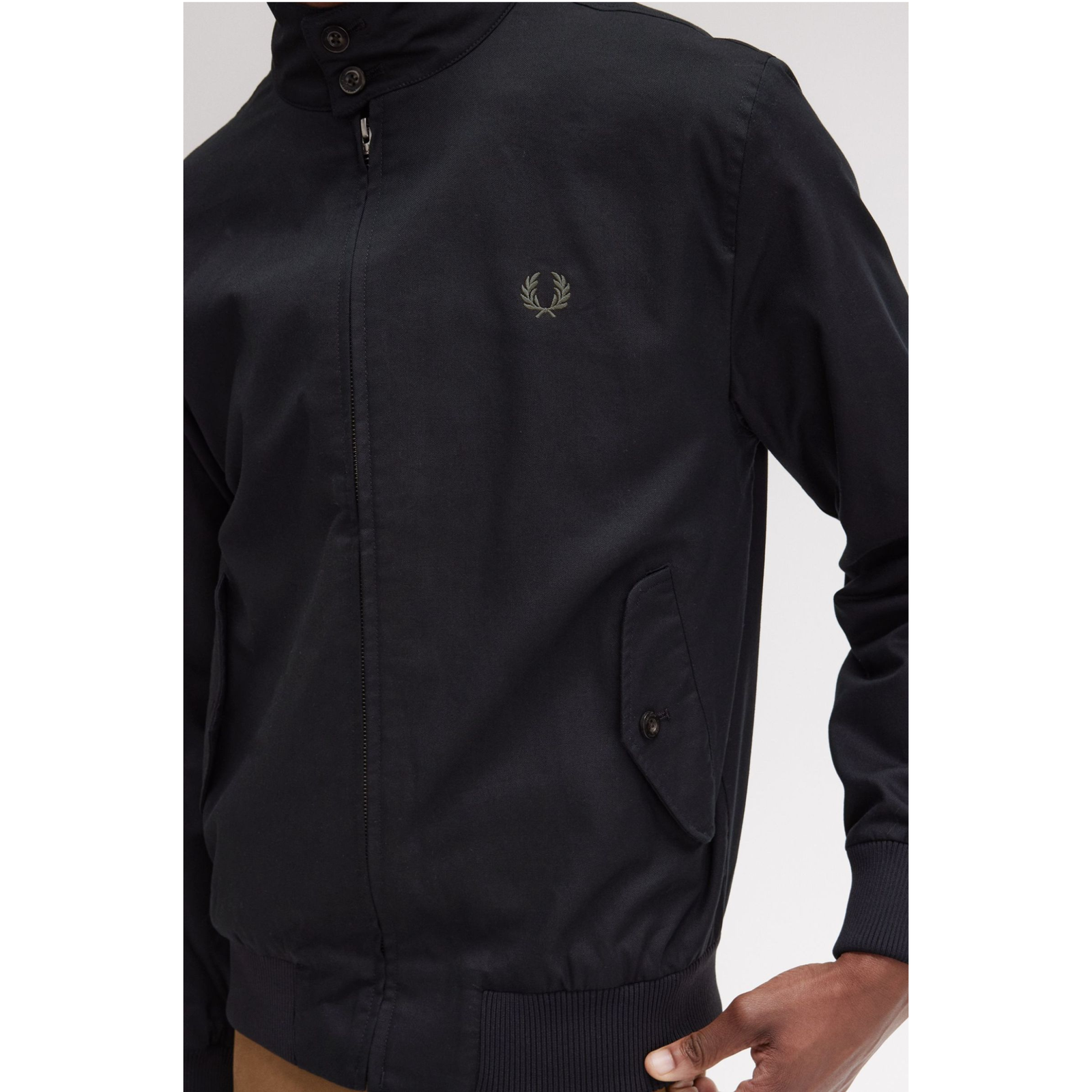 Fred Perry Harrington Jacket — Black - Public Mercantile