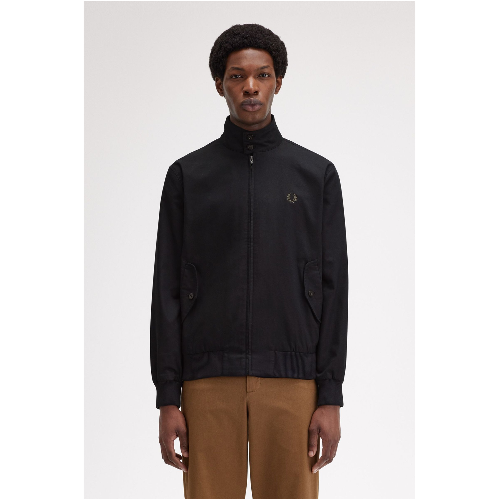 Fred Perry Harrington Jacket — Black - Public Mercantile