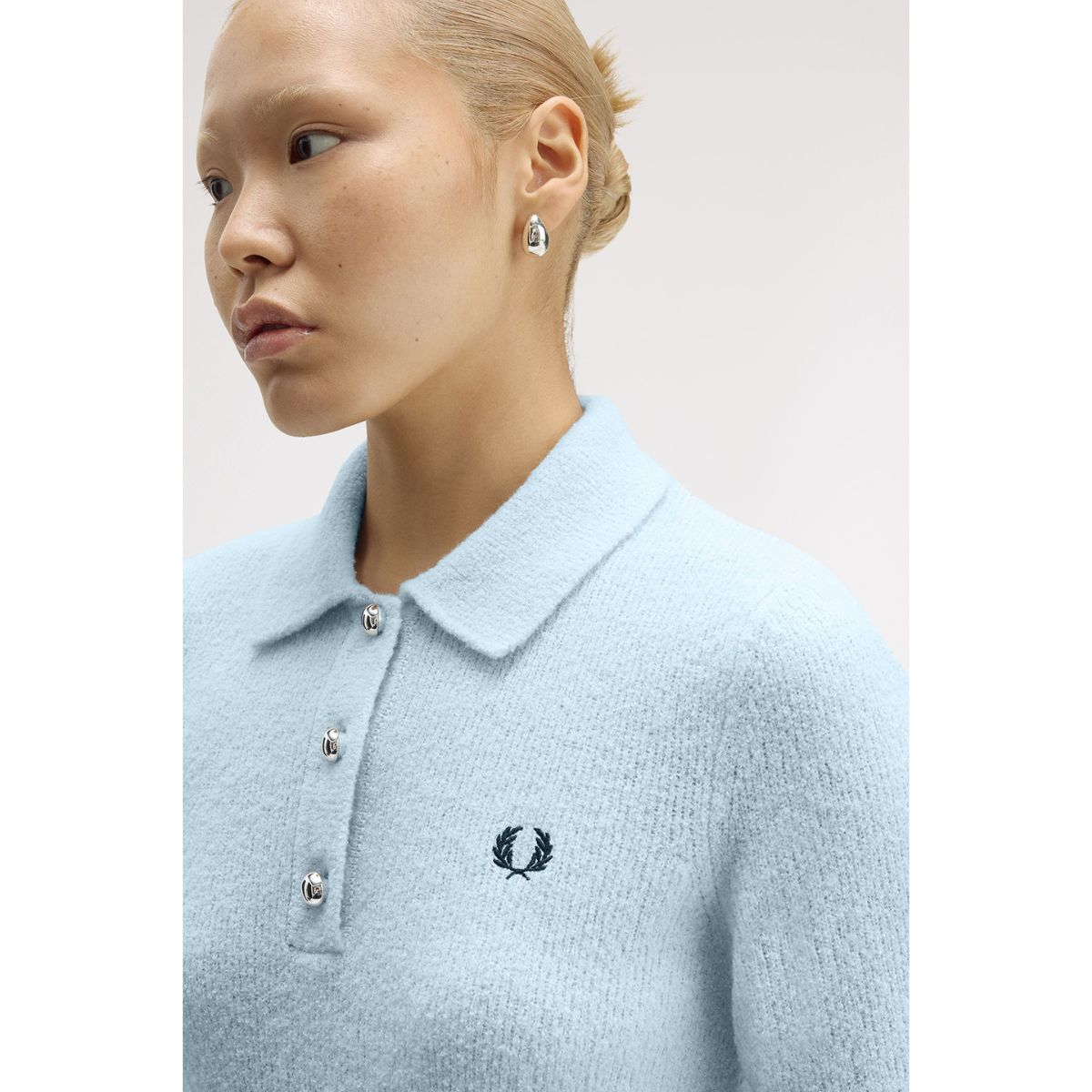Chemise en tricot vichy Fred Perry — Rouge brûlé