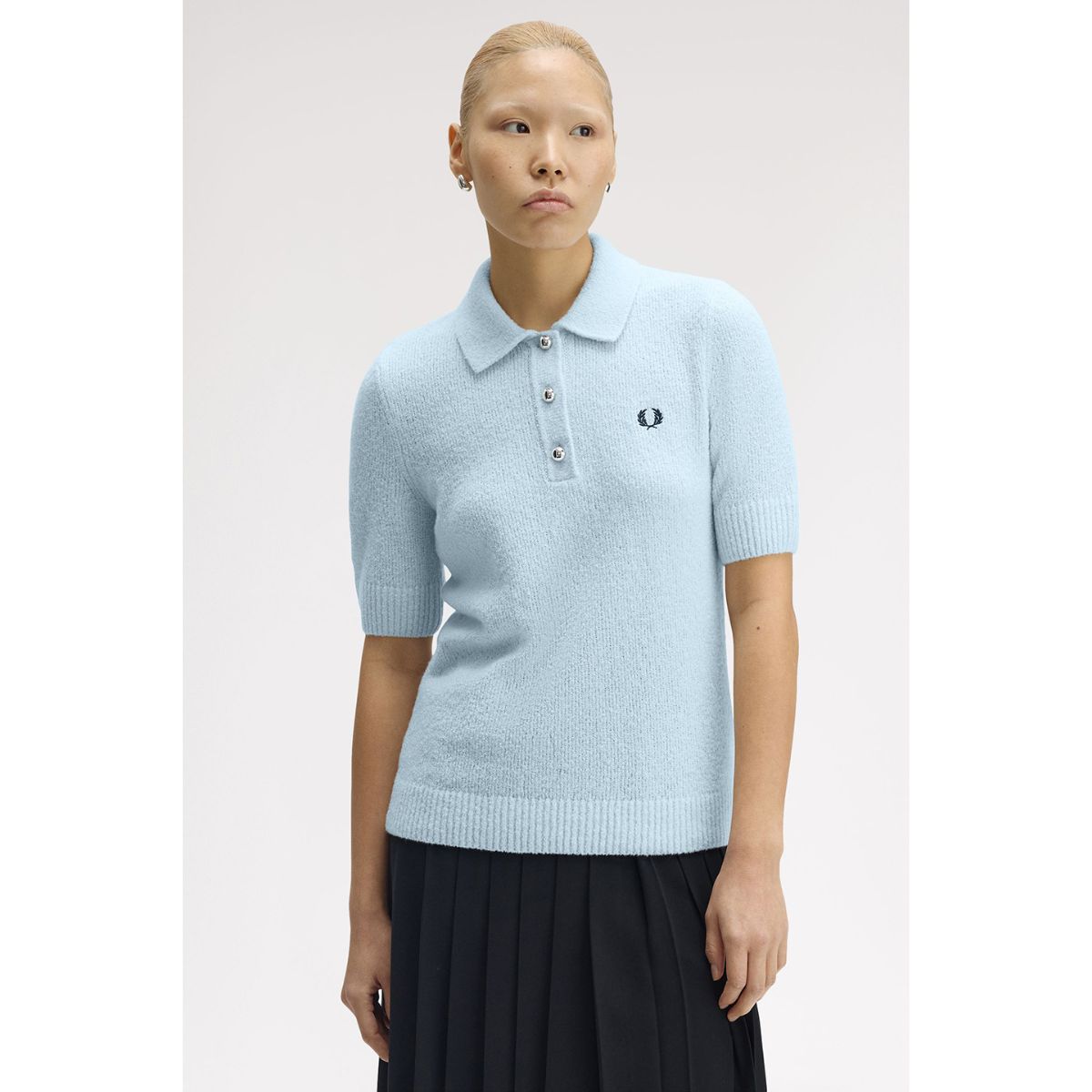 Chemise en tricot vichy Fred Perry — Rouge brûlé