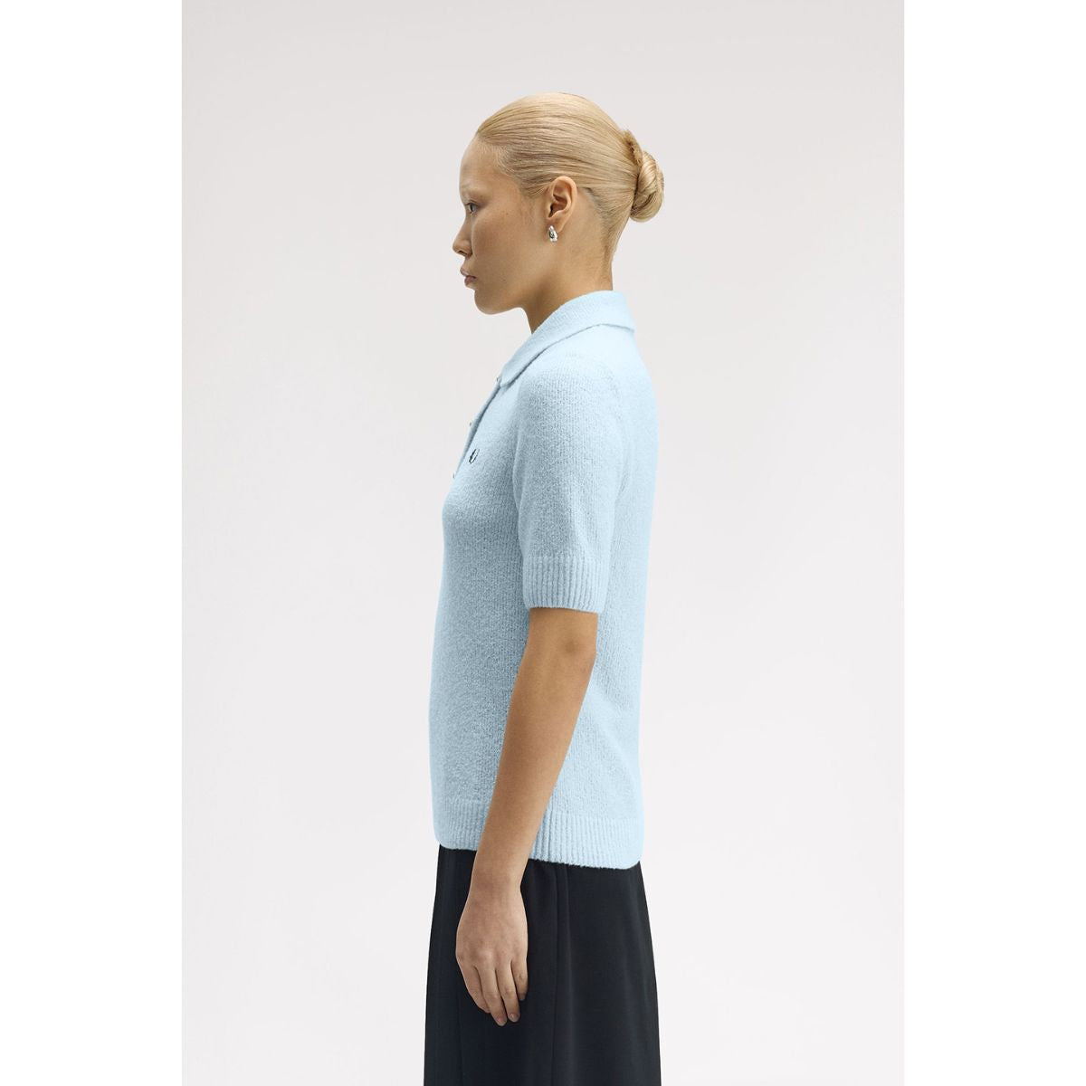 Chemise en tricot vichy Fred Perry — Rouge brûlé