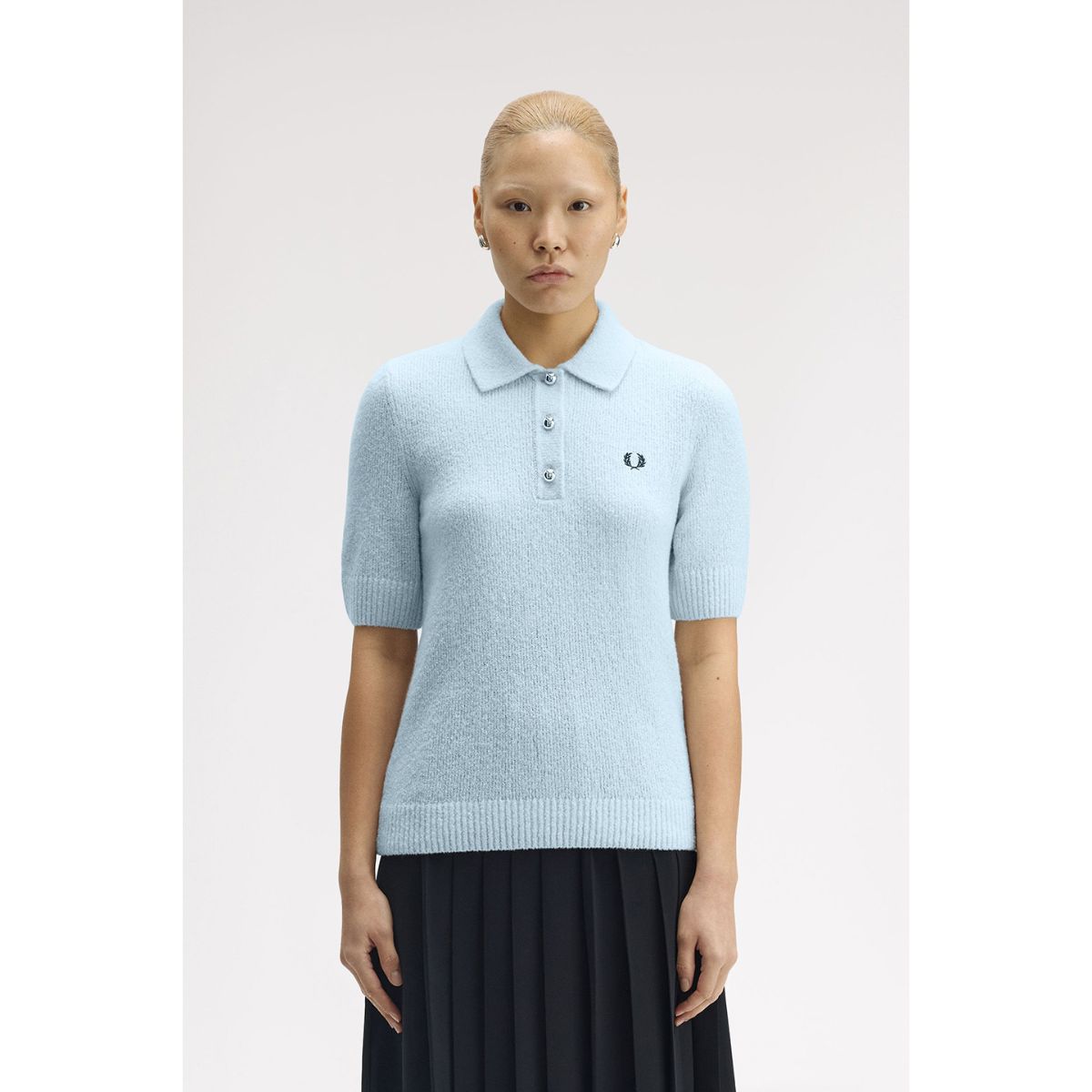 Chemise en tricot vichy Fred Perry — Rouge brûlé