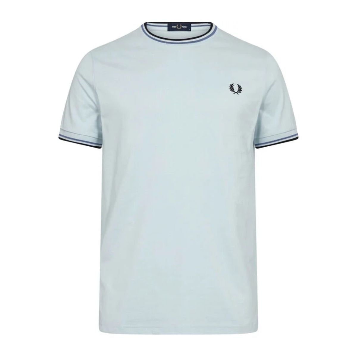 Fred Perry Twin Tipped T-Shirt - Light Ice / Ace Blue / Navy - Public Mercantile