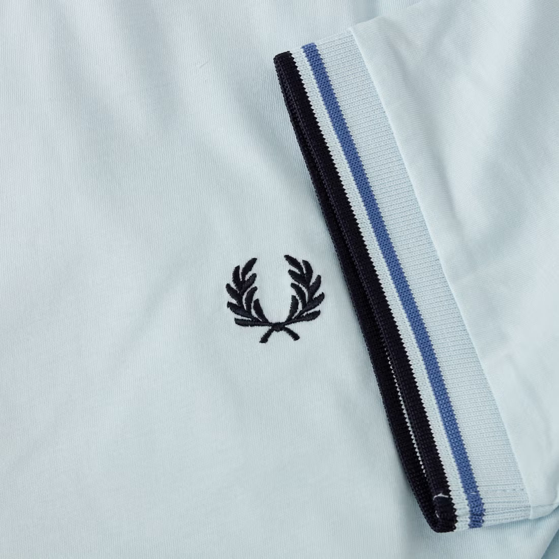 Fred Perry Twin Tipped T-Shirt - Light Ice / Ace Blue / Navy - Public Mercantile
