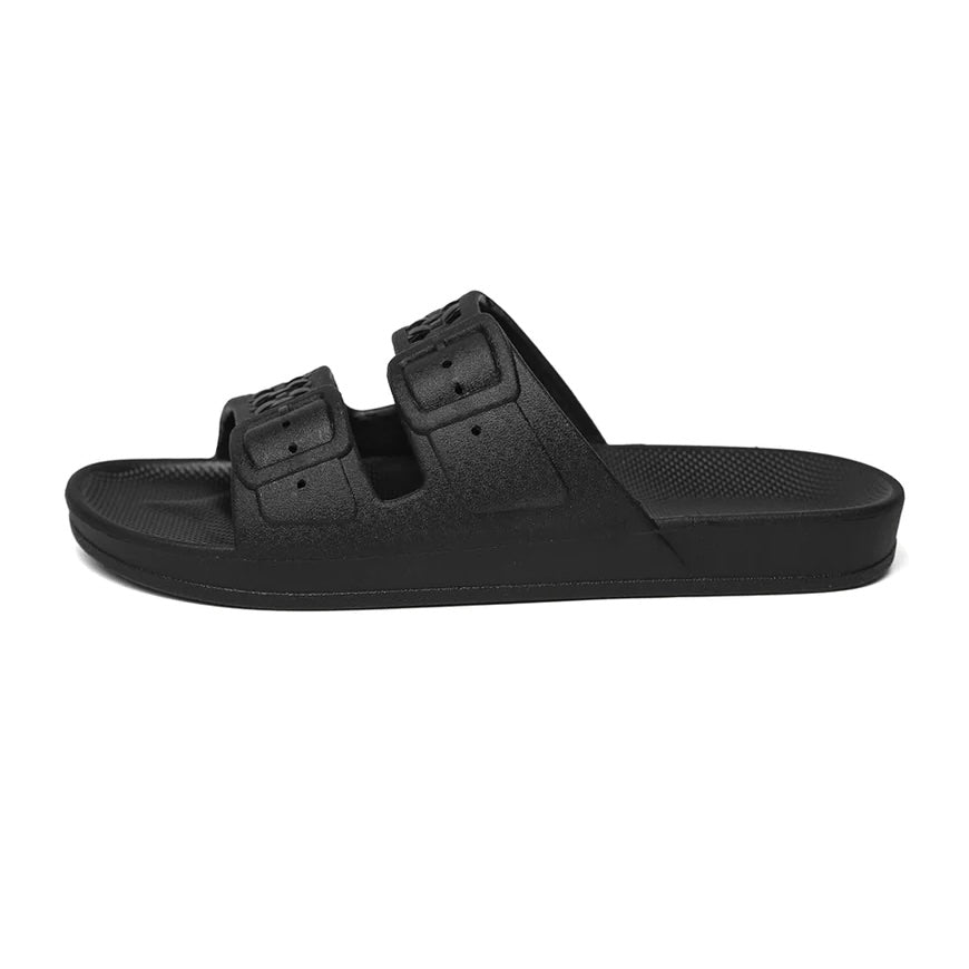 Freedom Moses Paz Slides — Black - Public Mercantile