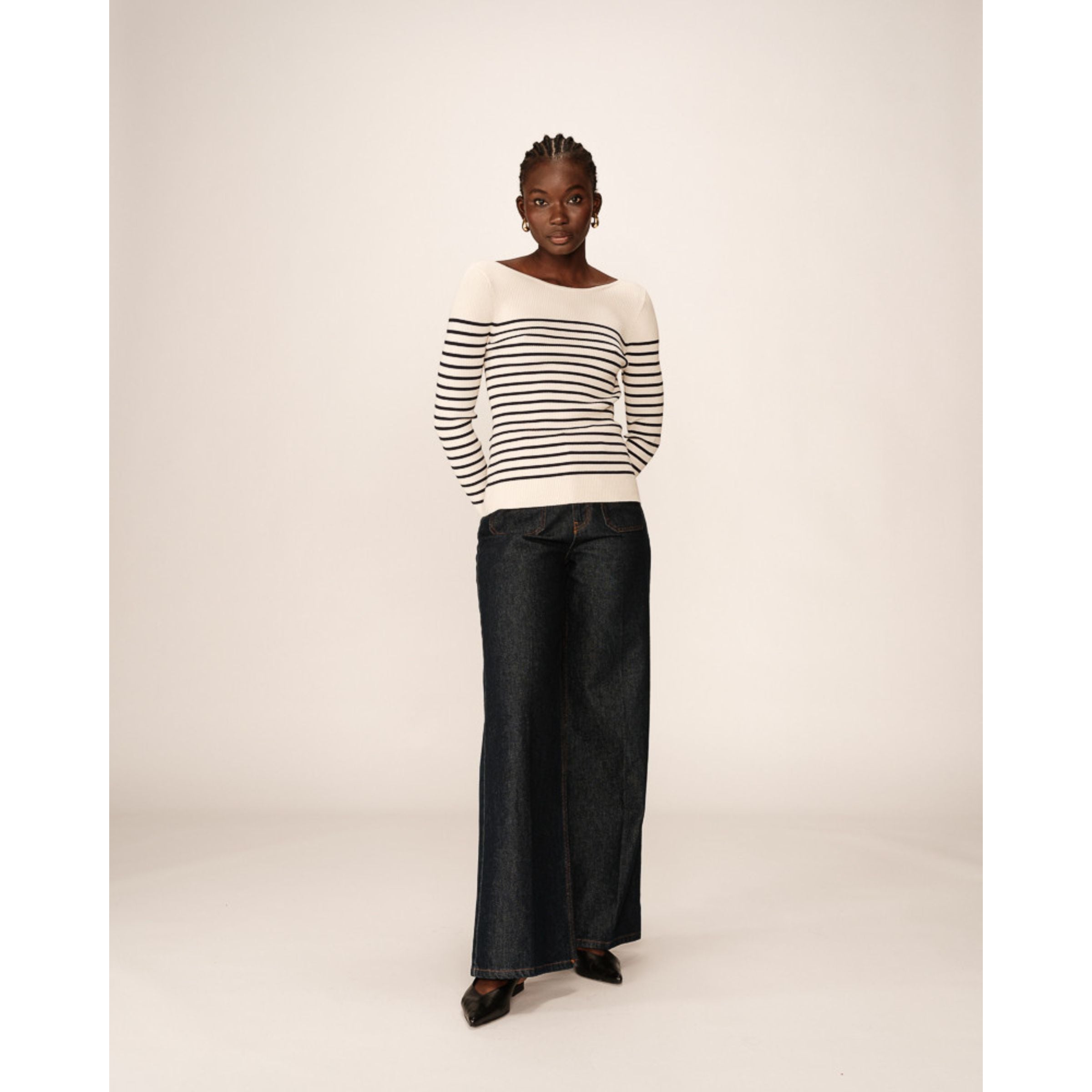 Pacome Striped Breton Top — Marine - Public Mercantile