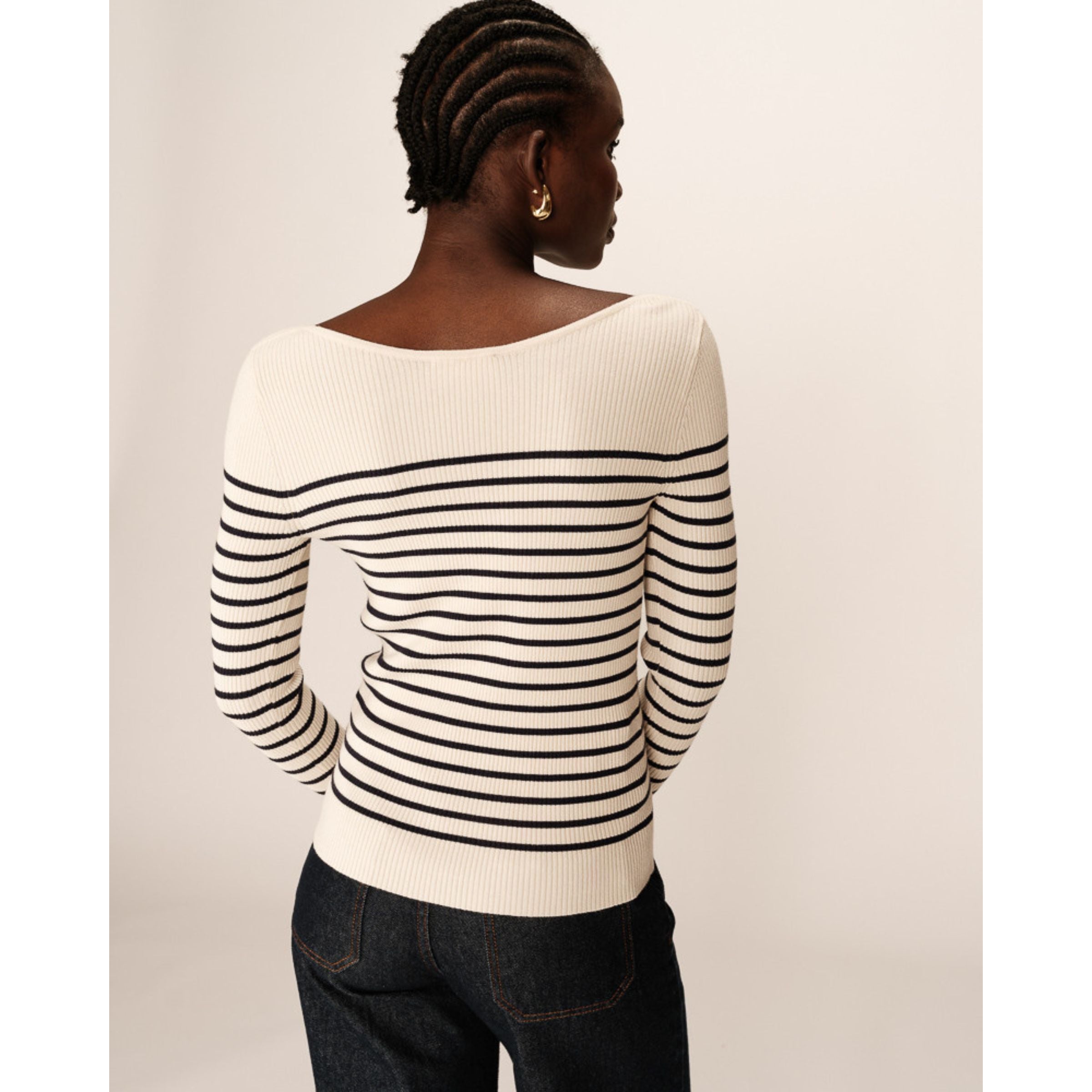 Pacome Striped Breton Top — Marine - Public Mercantile