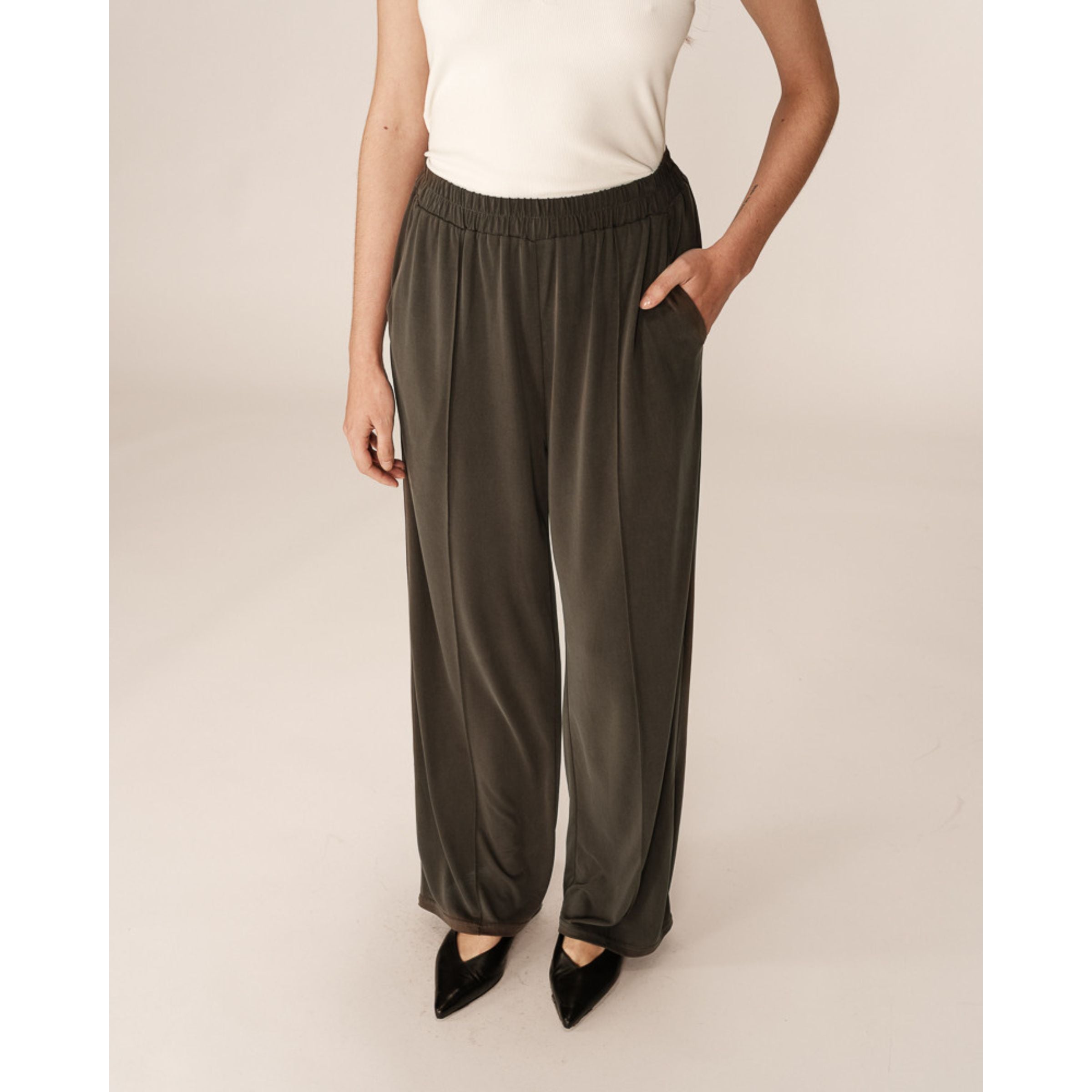 Pax Modal Trousers — Khaki
