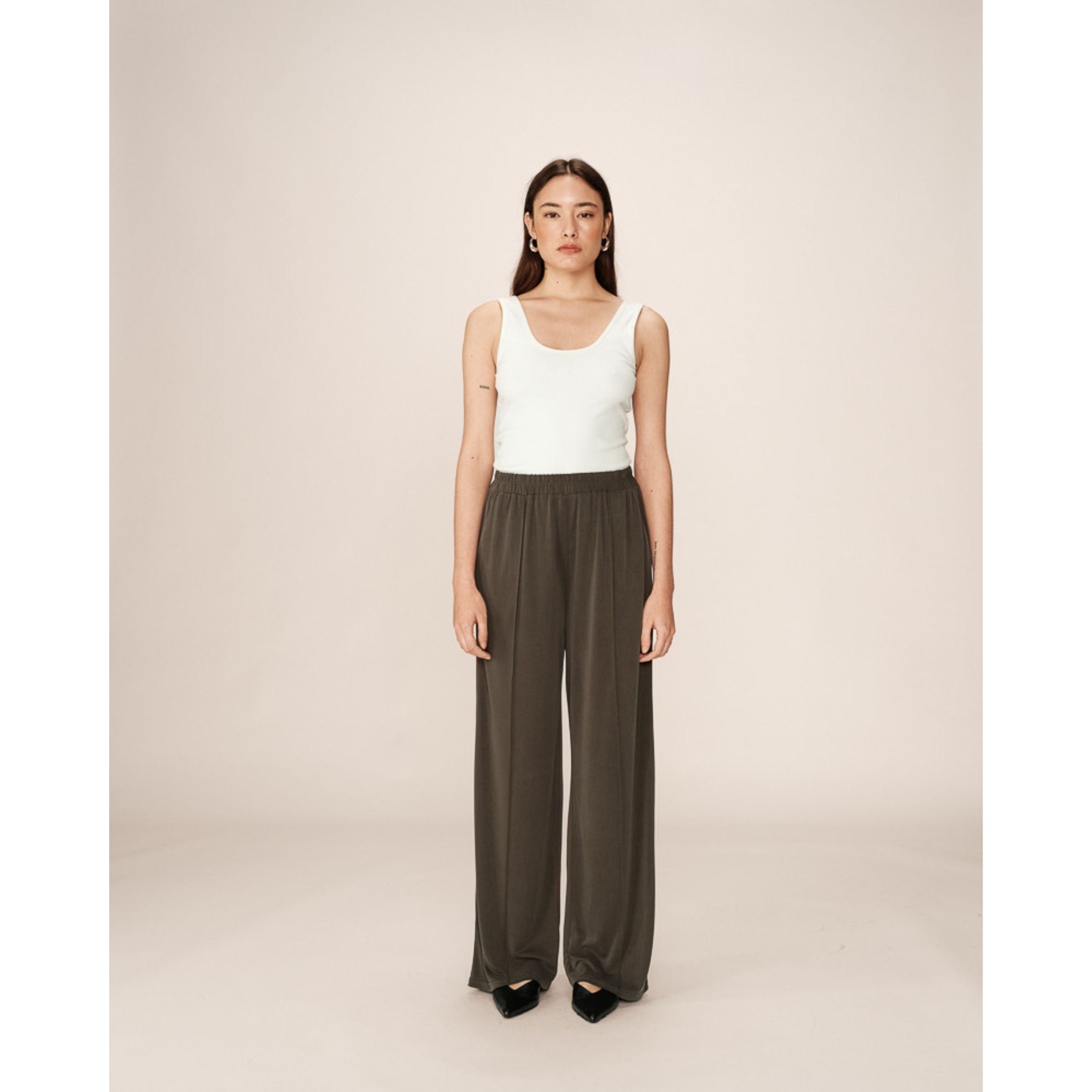 Pax Modal Trousers — Khaki