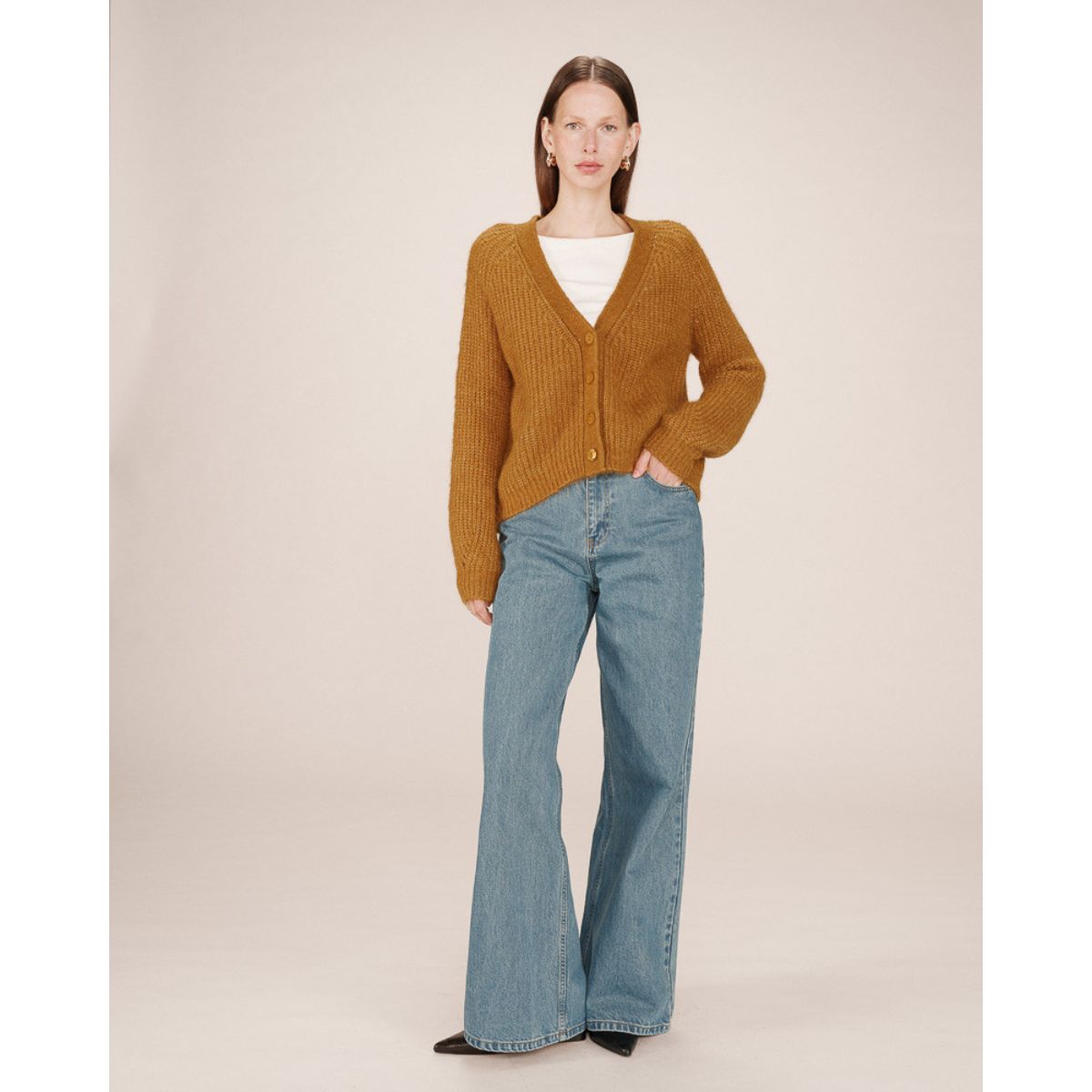 Pull Natalino en mélange d'alpaga — Écru