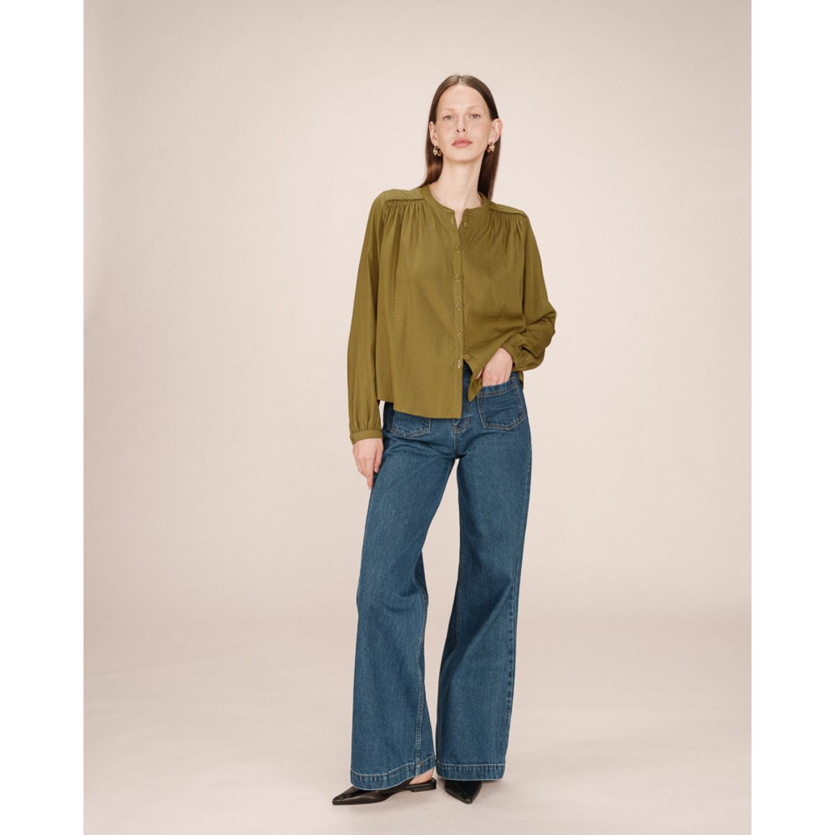 Pull Natalino en mélange d'alpaga — Écru