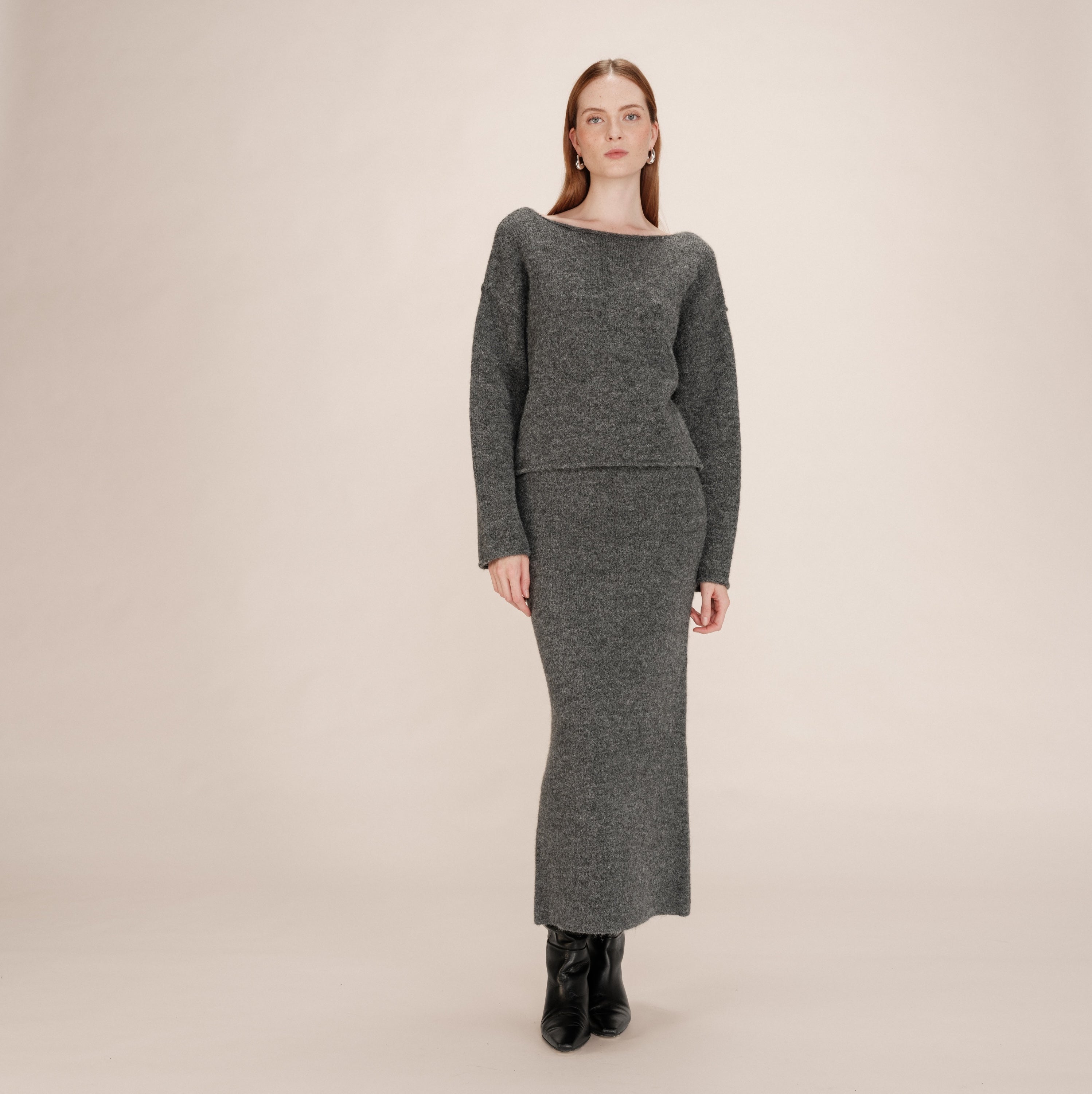 Pull Natalino en mélange d'alpaga — Écru