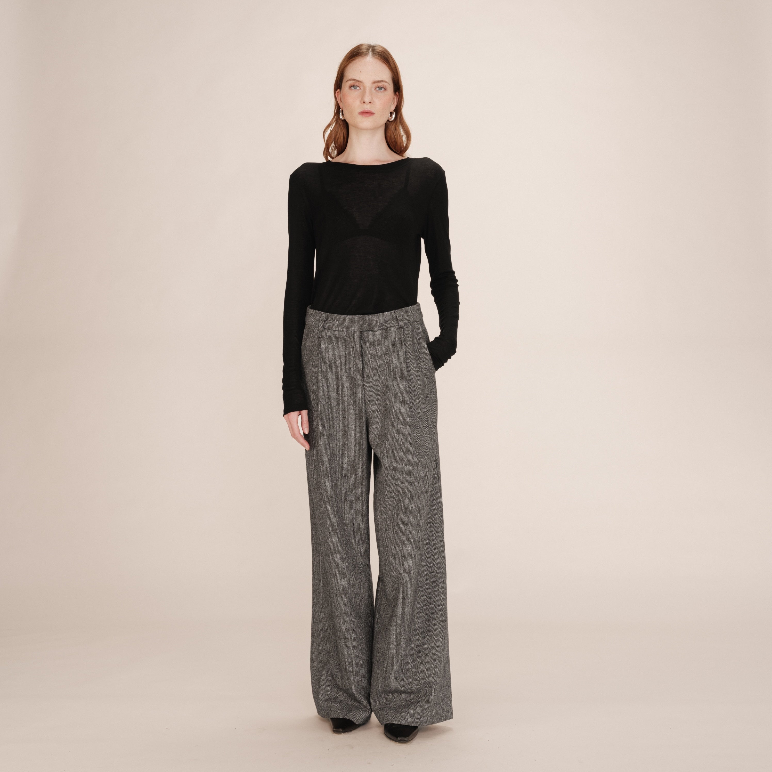 Pull Natalino en mélange d'alpaga — Écru