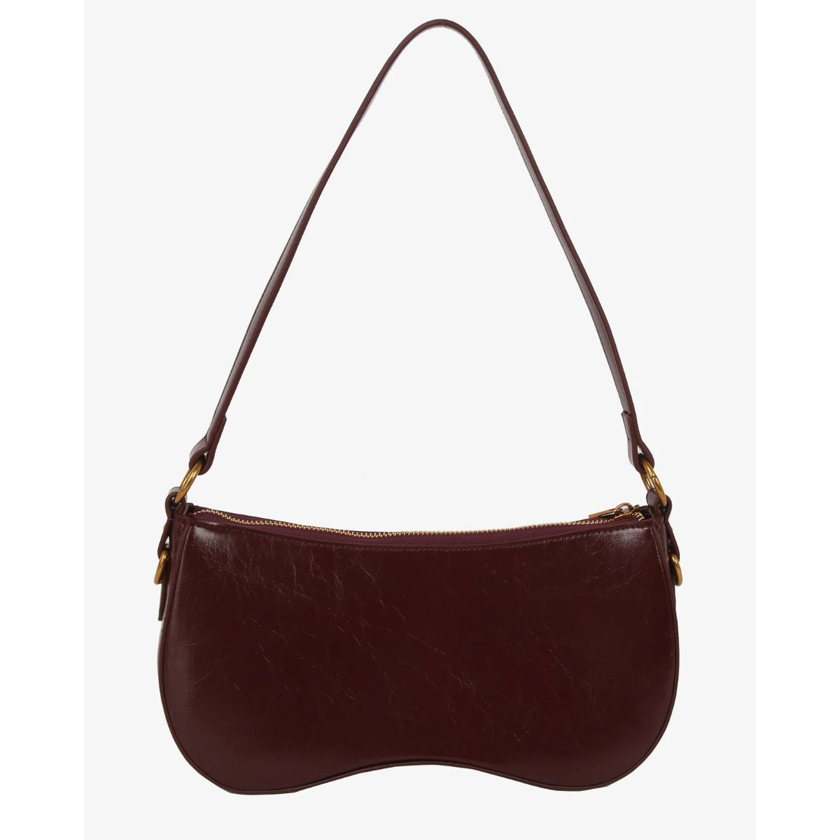 HVISK Basel Raw Padlock Bag — Deep Burgundy - Public Mercantile
