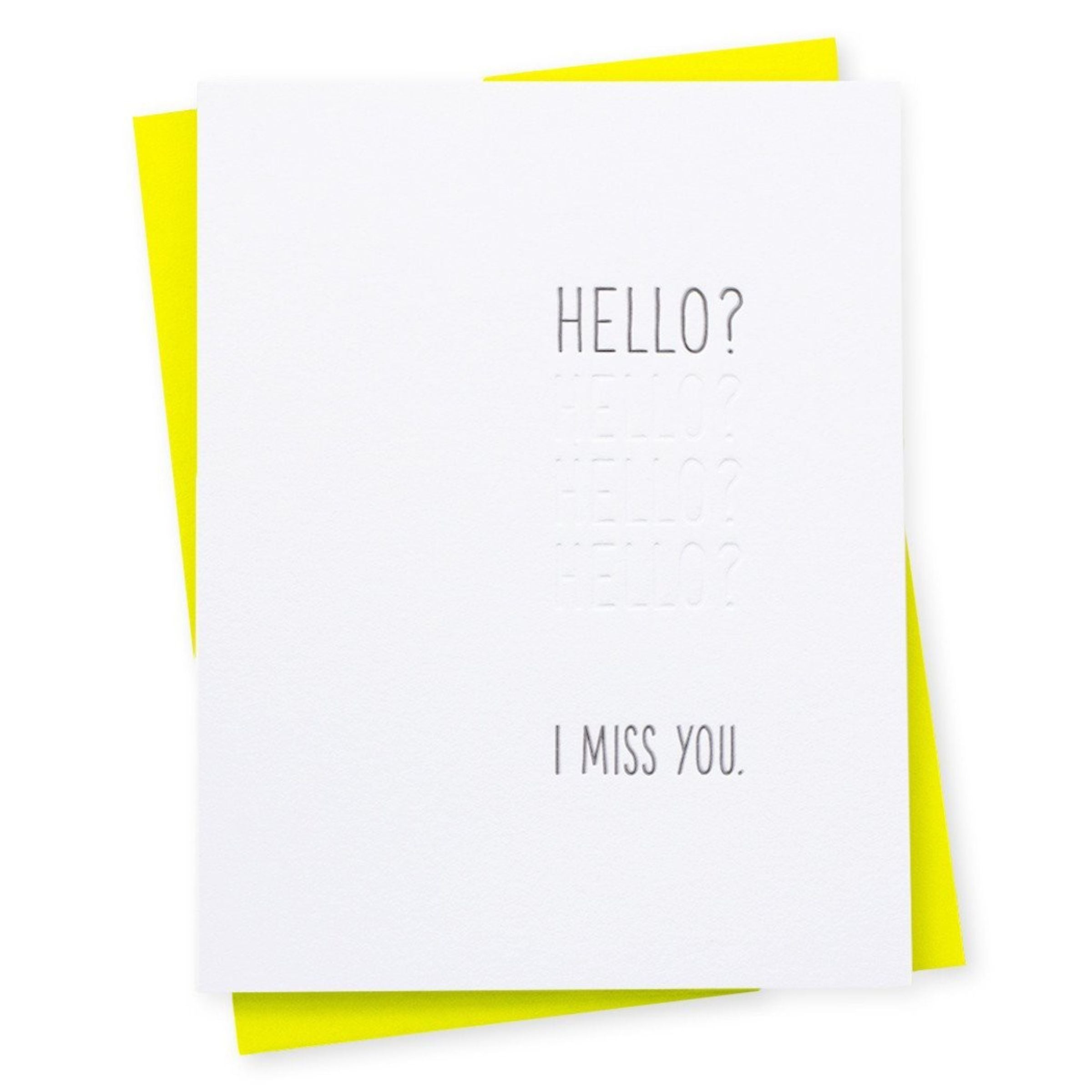 Bonjour ? (Echo) Carte de vœux