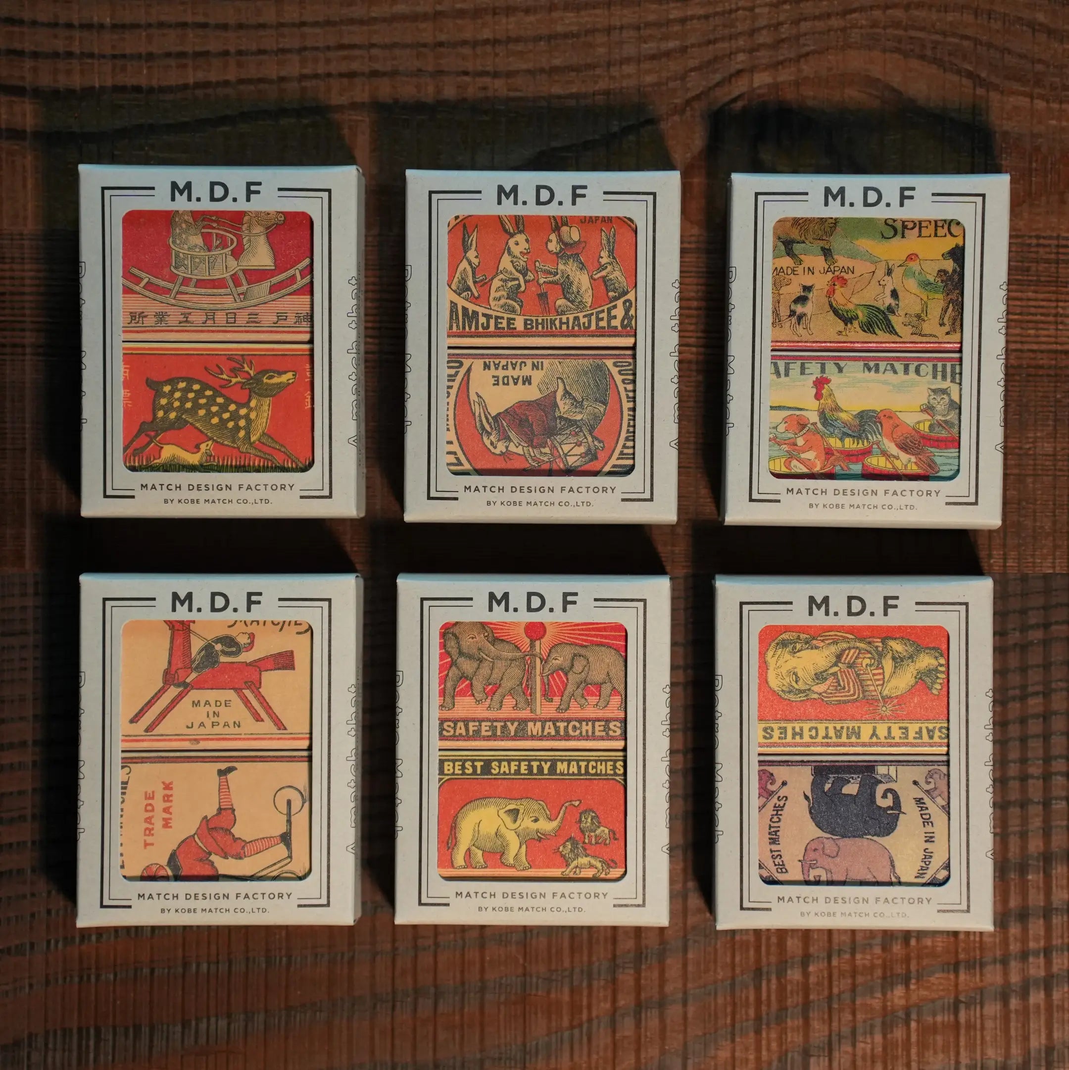 MDF Assorted Retro Matches - Public Mercantile