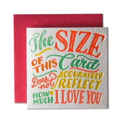 How Much I Love You Tiny Card - Public Mercantile