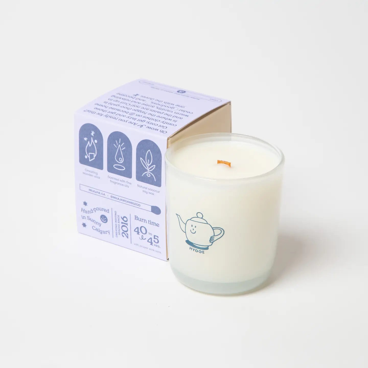 Hygge | Vanilla, Tobacco, Cedar & Sea Salt Candle — Milk Jar