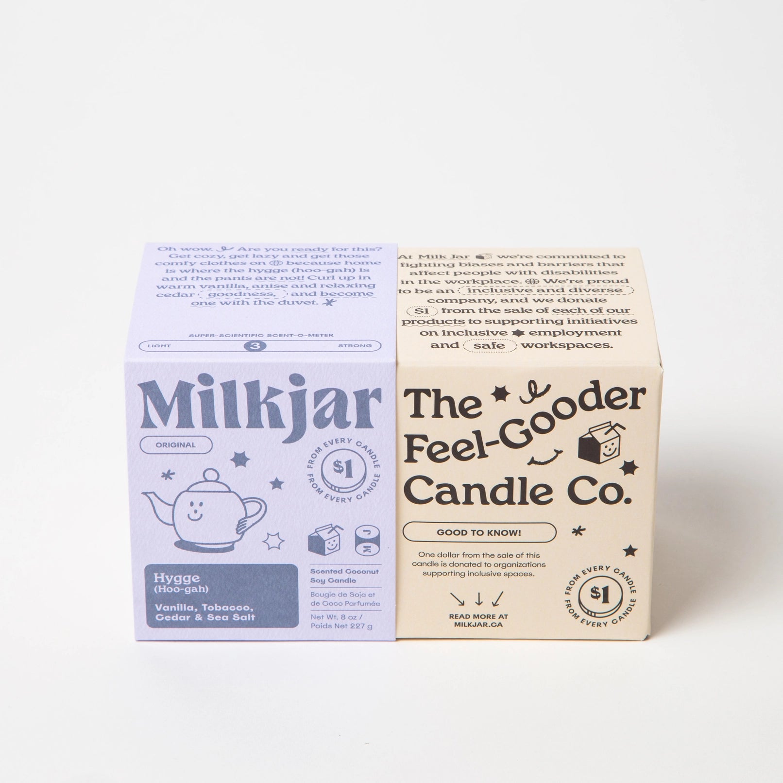 Hygge | Vanilla, Tobacco, Cedar & Sea Salt Candle — Milk Jar