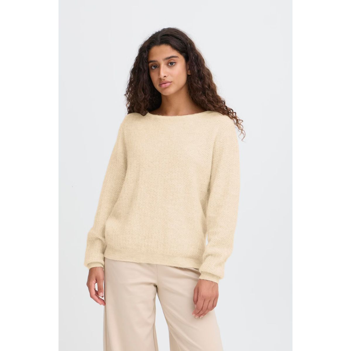 Chemise boutonnée Linno — Écru