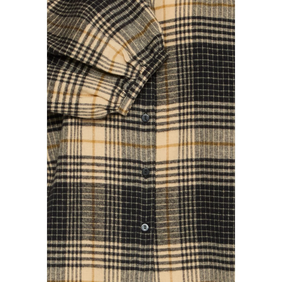 Esiva Plaid Cotton Shirt — Black & Butter