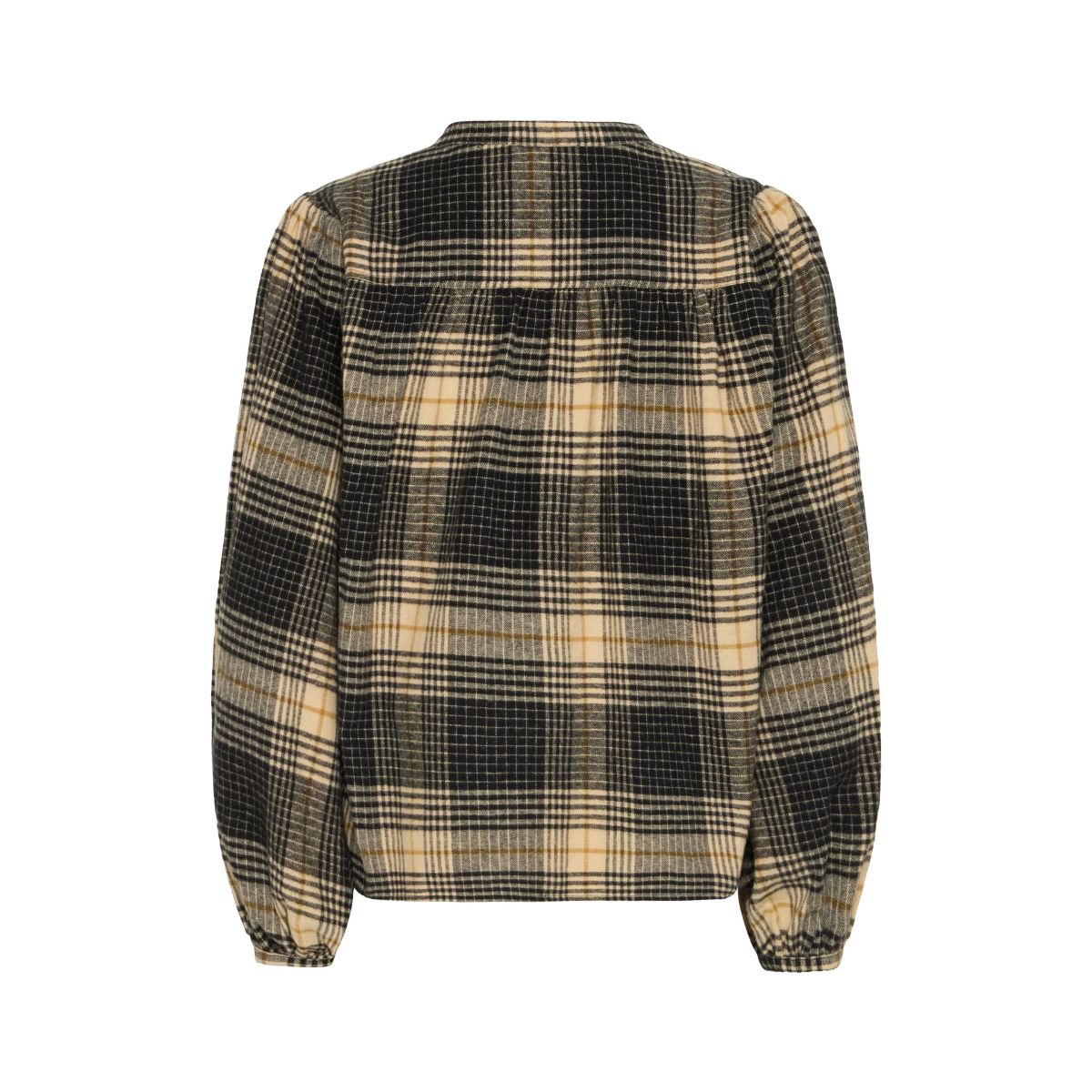 Esiva Plaid Cotton Shirt — Black & Butter