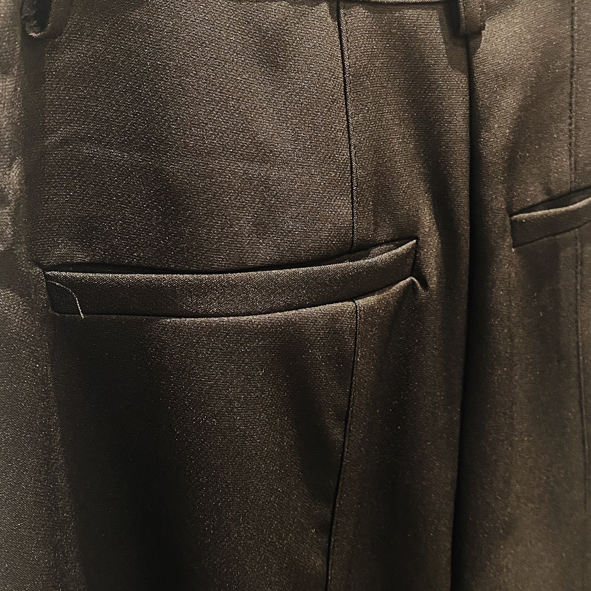 Folavi Twin Stripe Trousers — Black