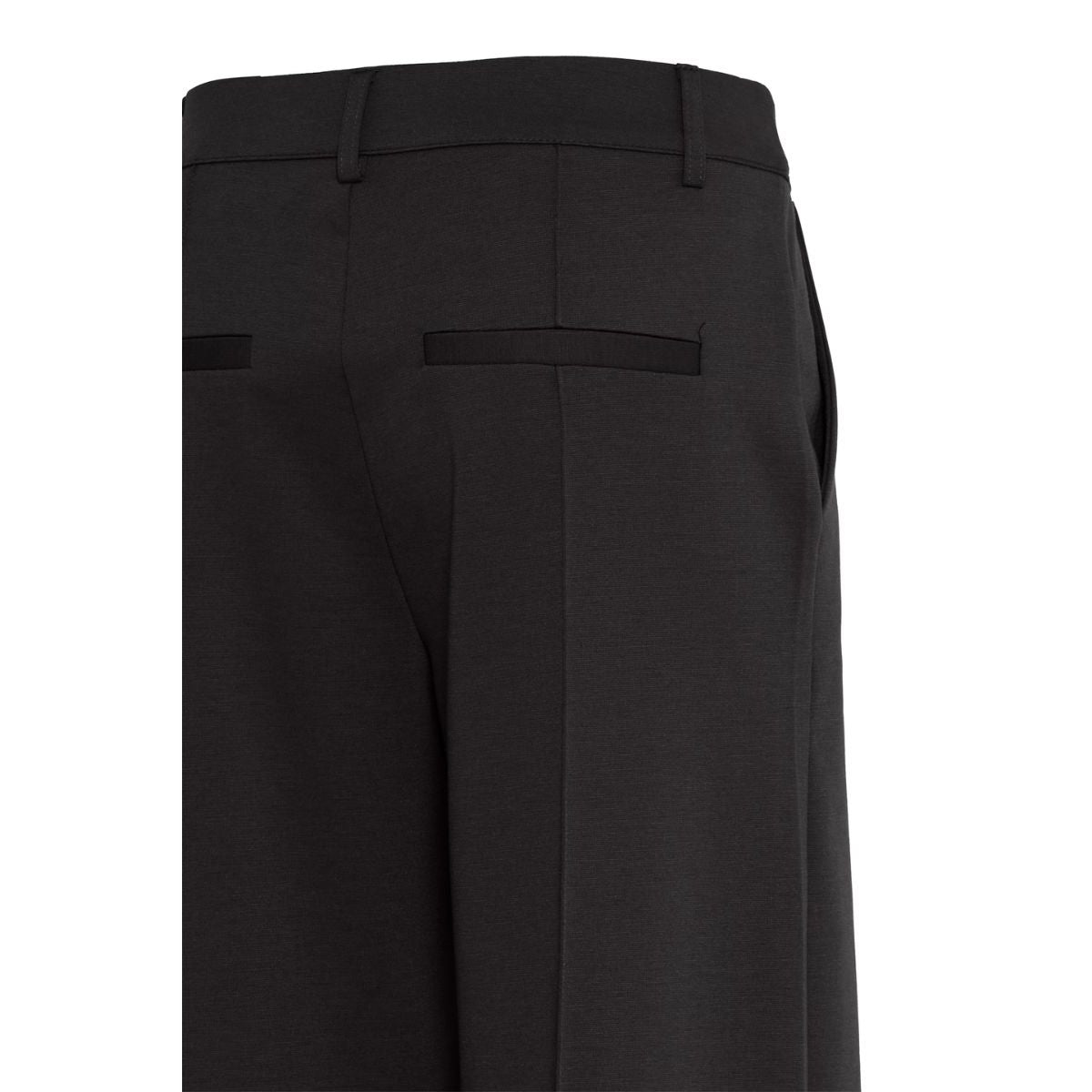 Pantalon ICHI Copenhagen Kate Jacquard - Chevrons noir/lézard