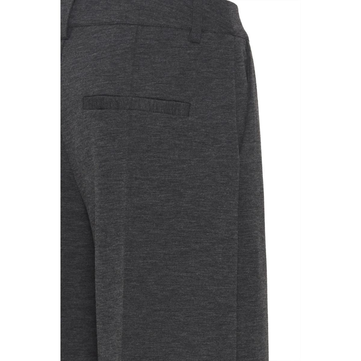 Pantalon ICHI Copenhagen Kate Jacquard - Chevrons noir/lézard