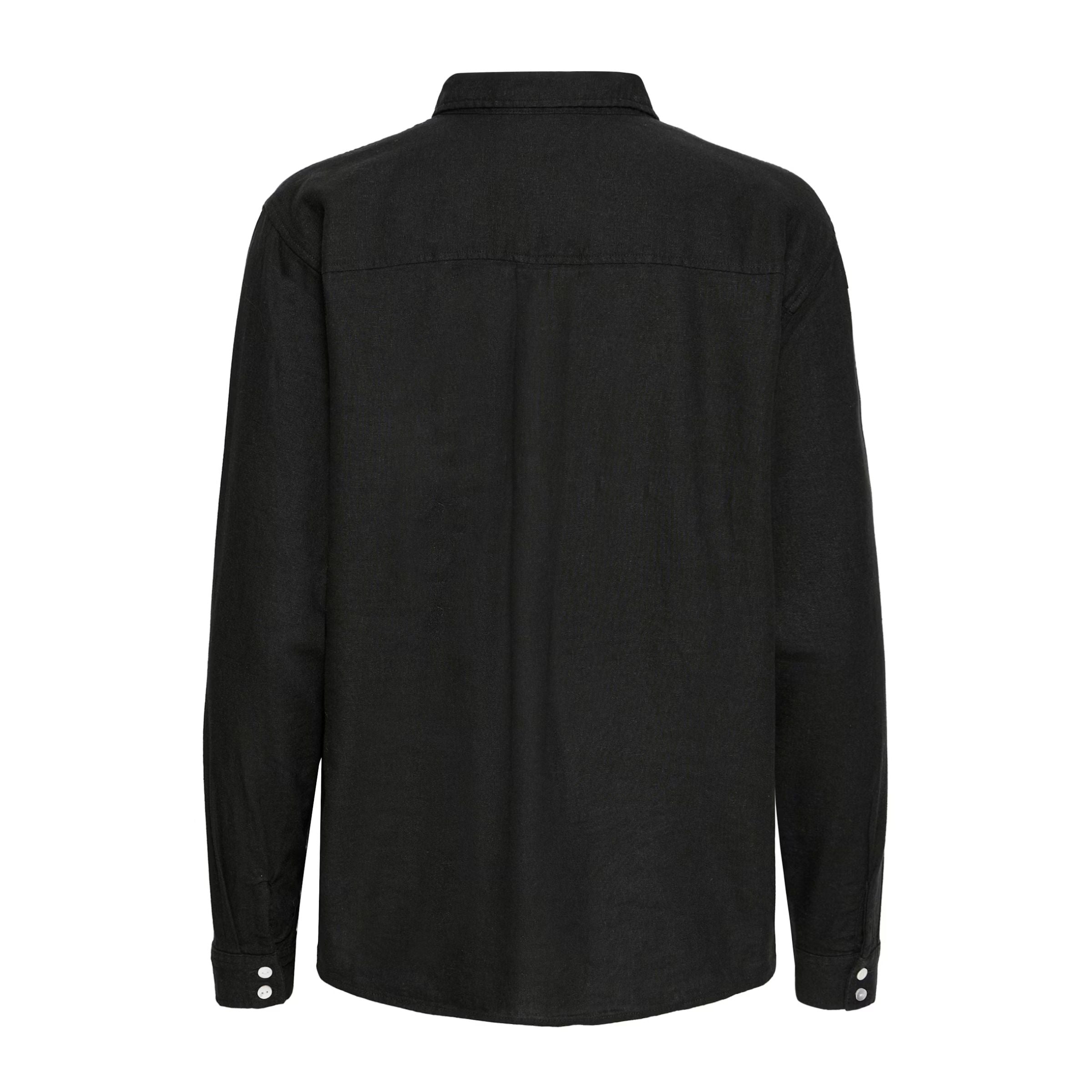 Chemise boutonnée Linno — Noire