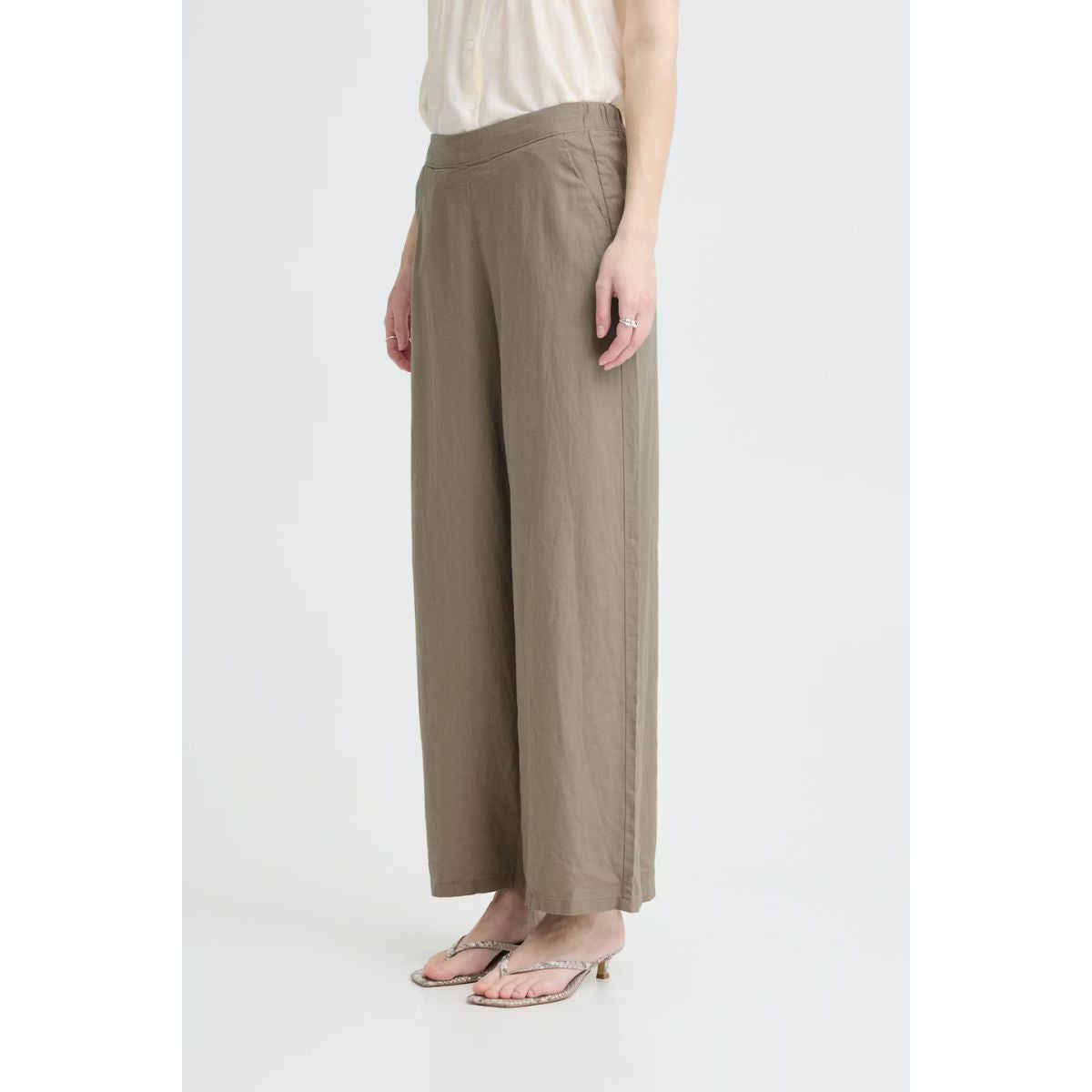 Linno Linen Pants — Timber Wolf - Public Mercantile