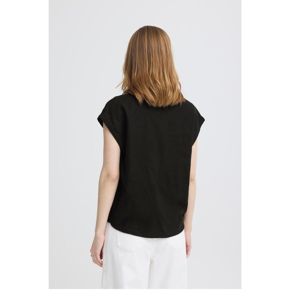Linno Linen Top — Black - Public Mercantile