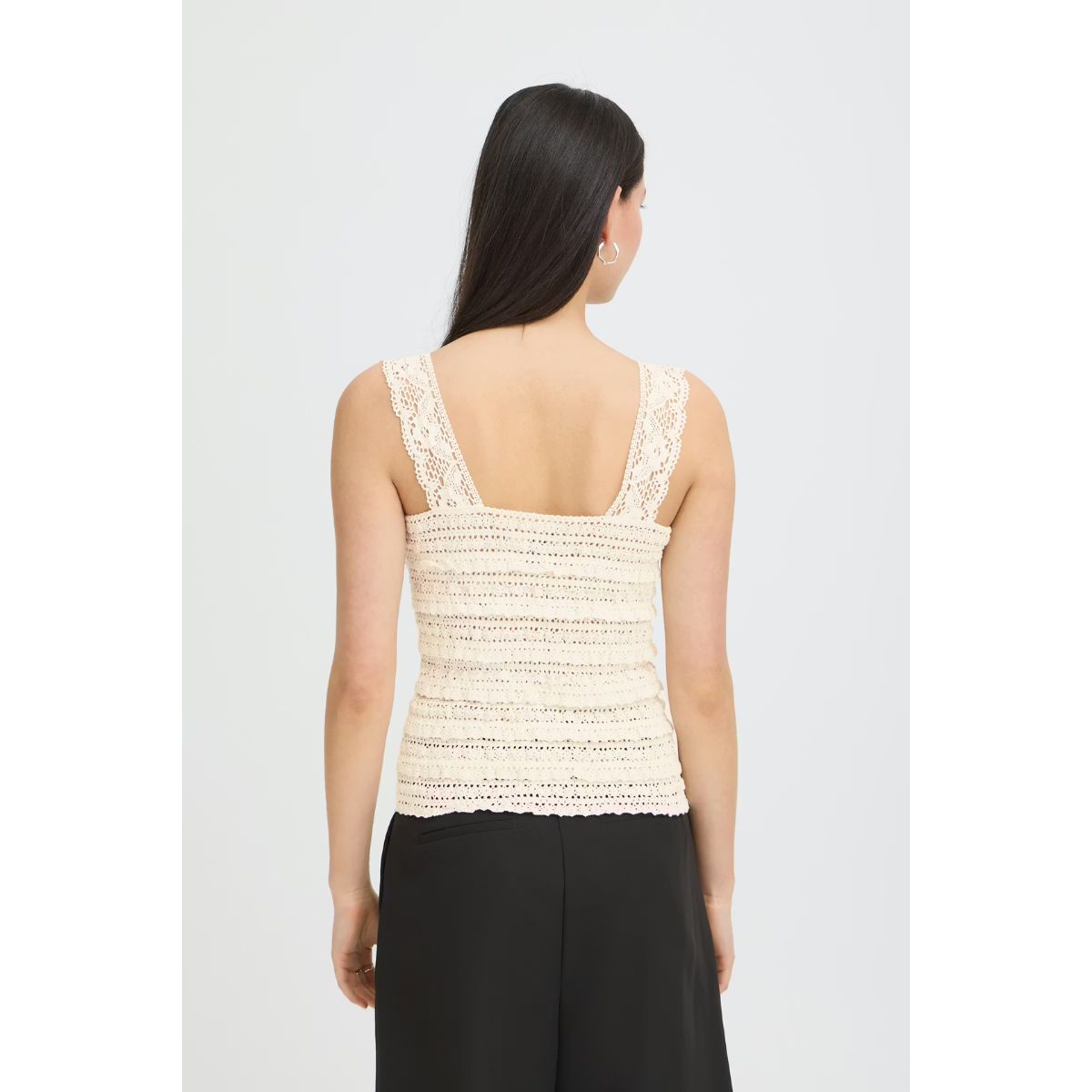 Marla Crochet Knit Top — Cloud Dancer - Public Mercantile