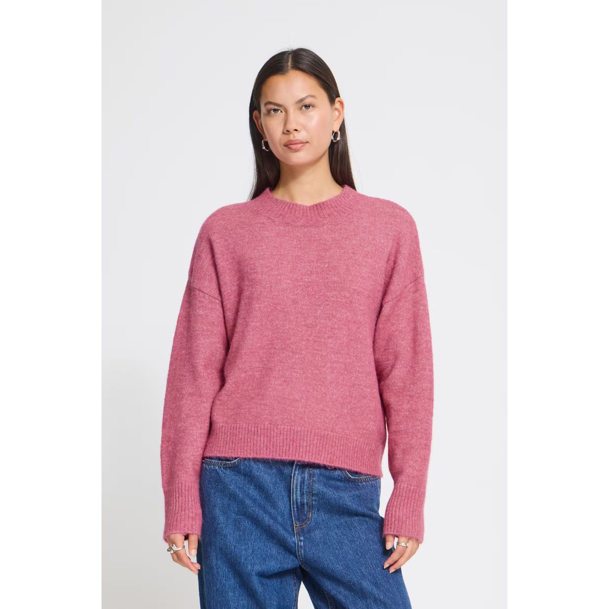 Saige Wool Blend Sweater — Pink
