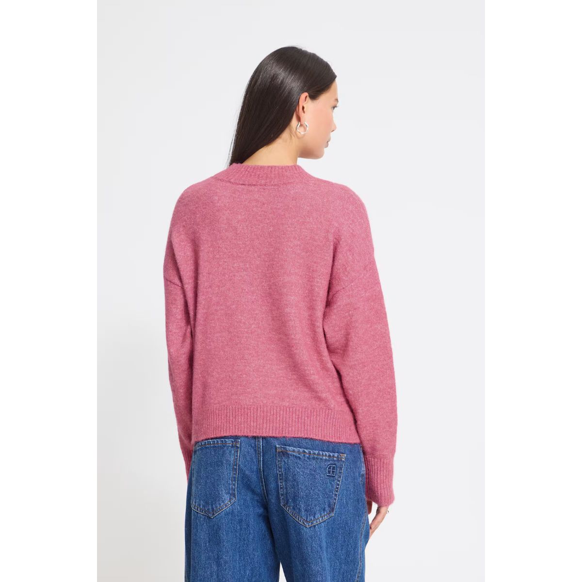 Saige Wool Blend Sweater — Pink