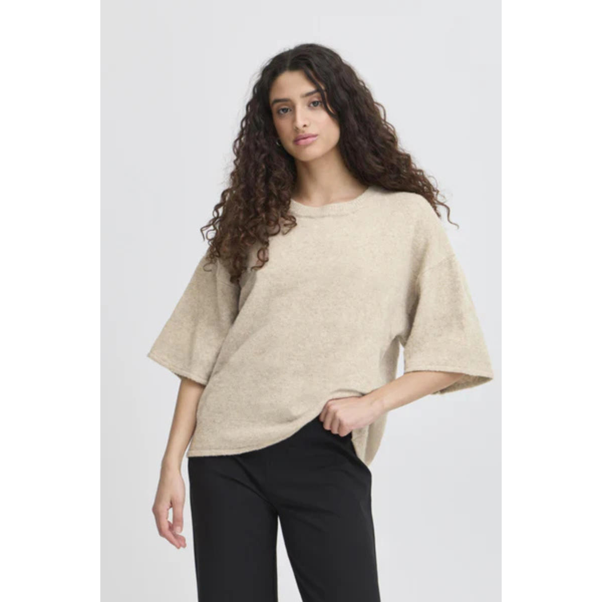 Chemise boutonnée Linno — Écru