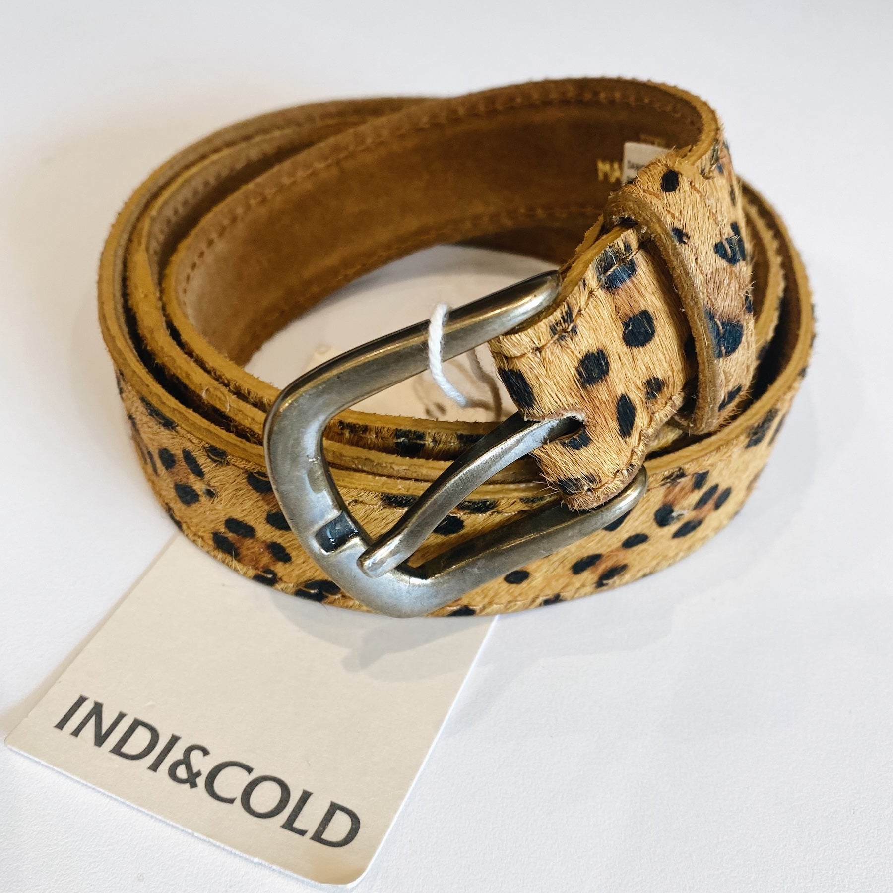 Leather Horsehide Belt — Leopard