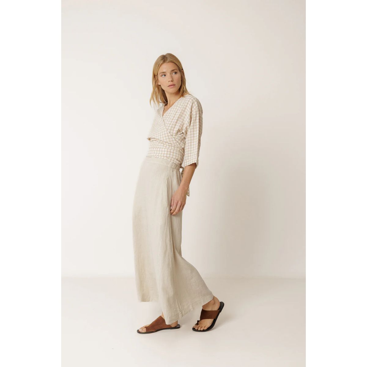 Long Linen Skirt — Stone - Public Mercantile