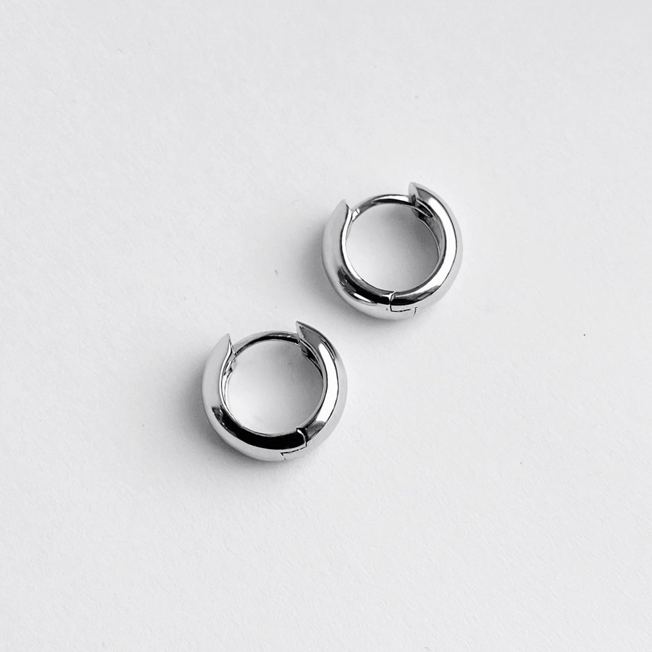 Jane Hoops Silver - Kara Yoo - Public Mercantile