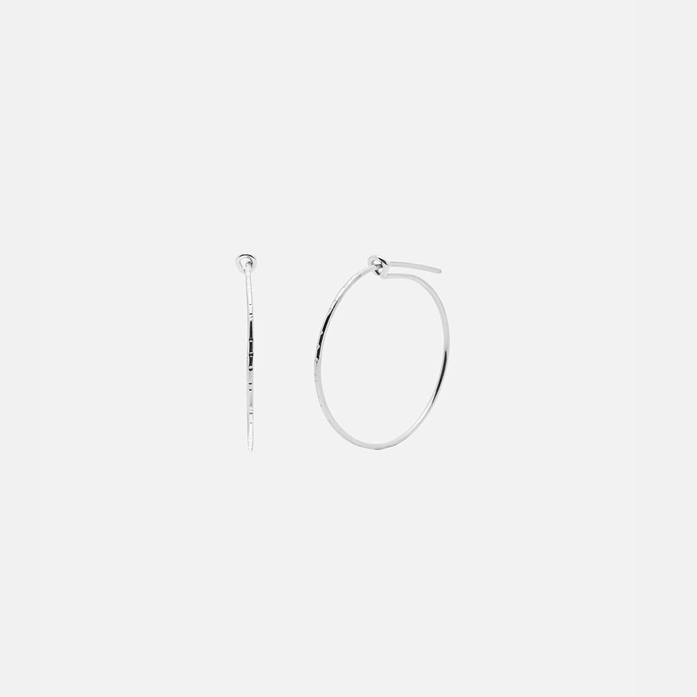 Créoles pour bébé à enfiler en argent - Kara Yoo