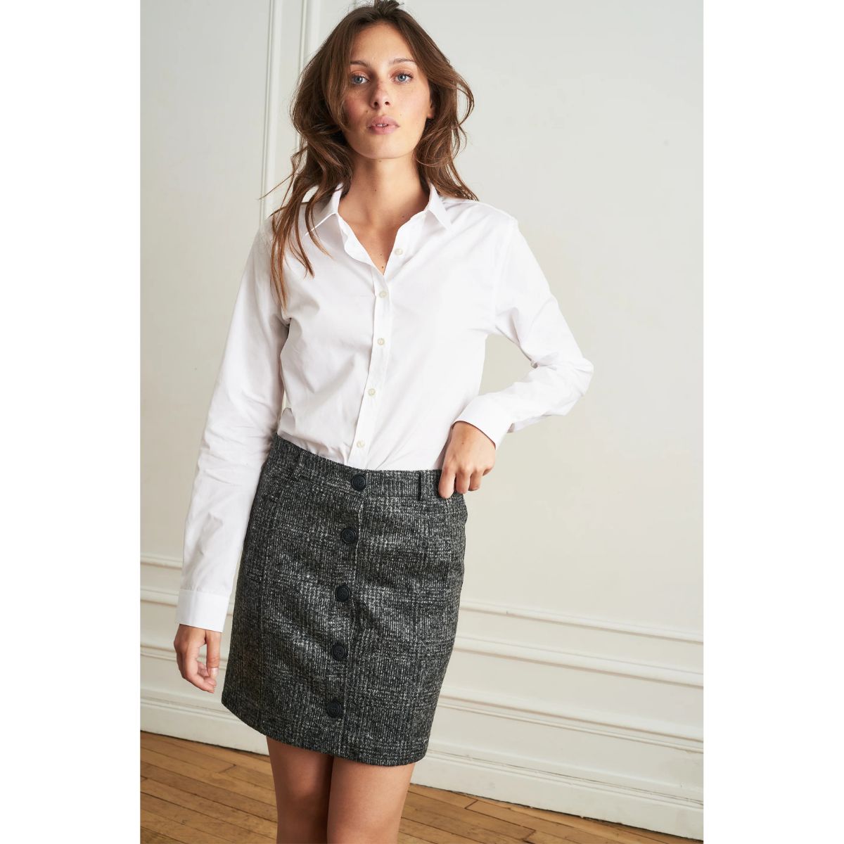 Camilia Cotton Shirt â White