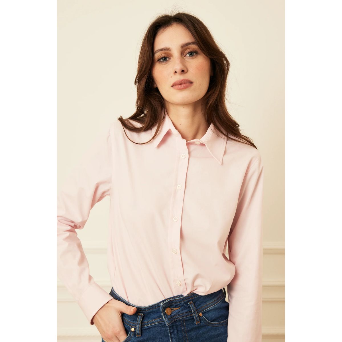 Camilia Cotton Shirt â Soft Pink