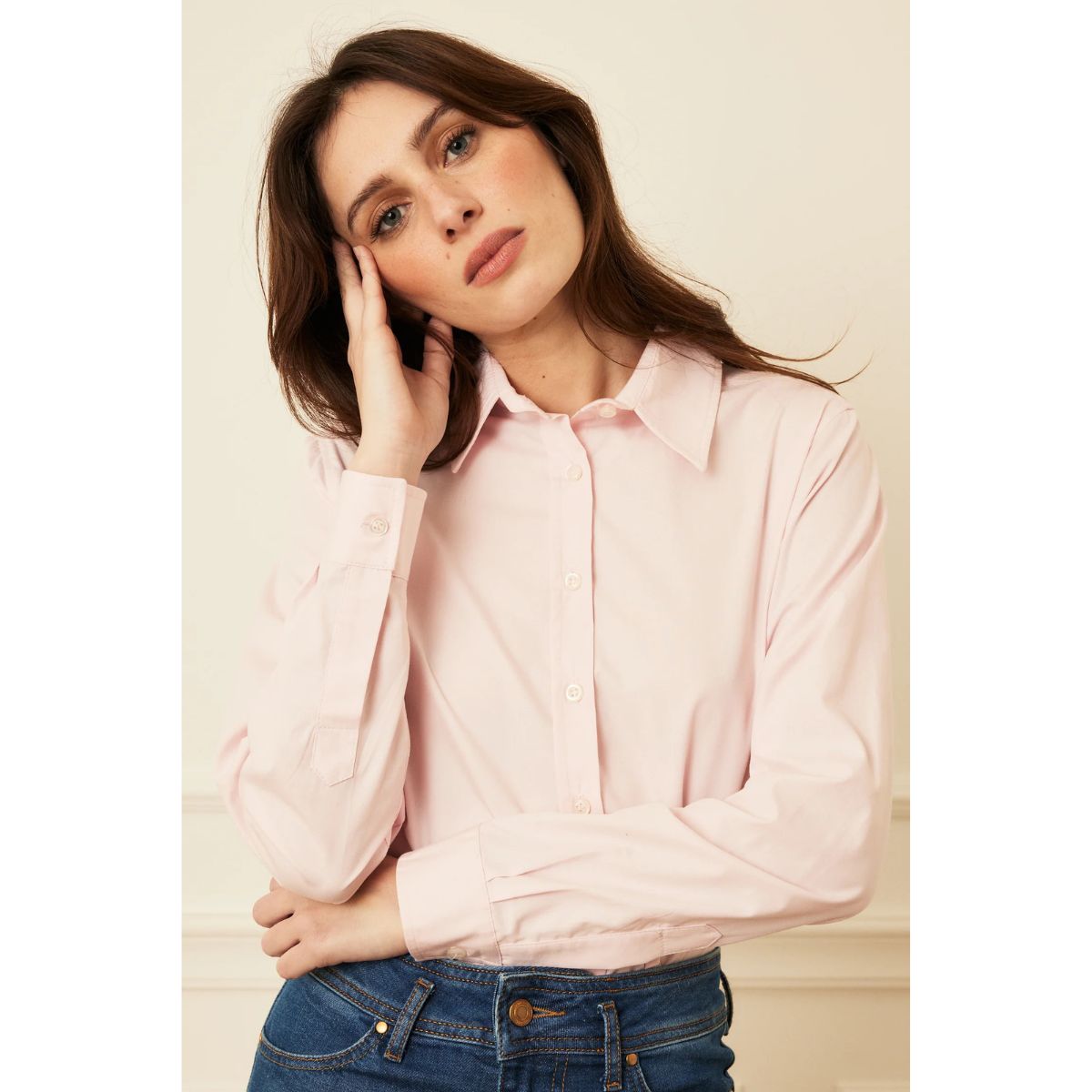 Camilia Cotton Shirt â Soft Pink