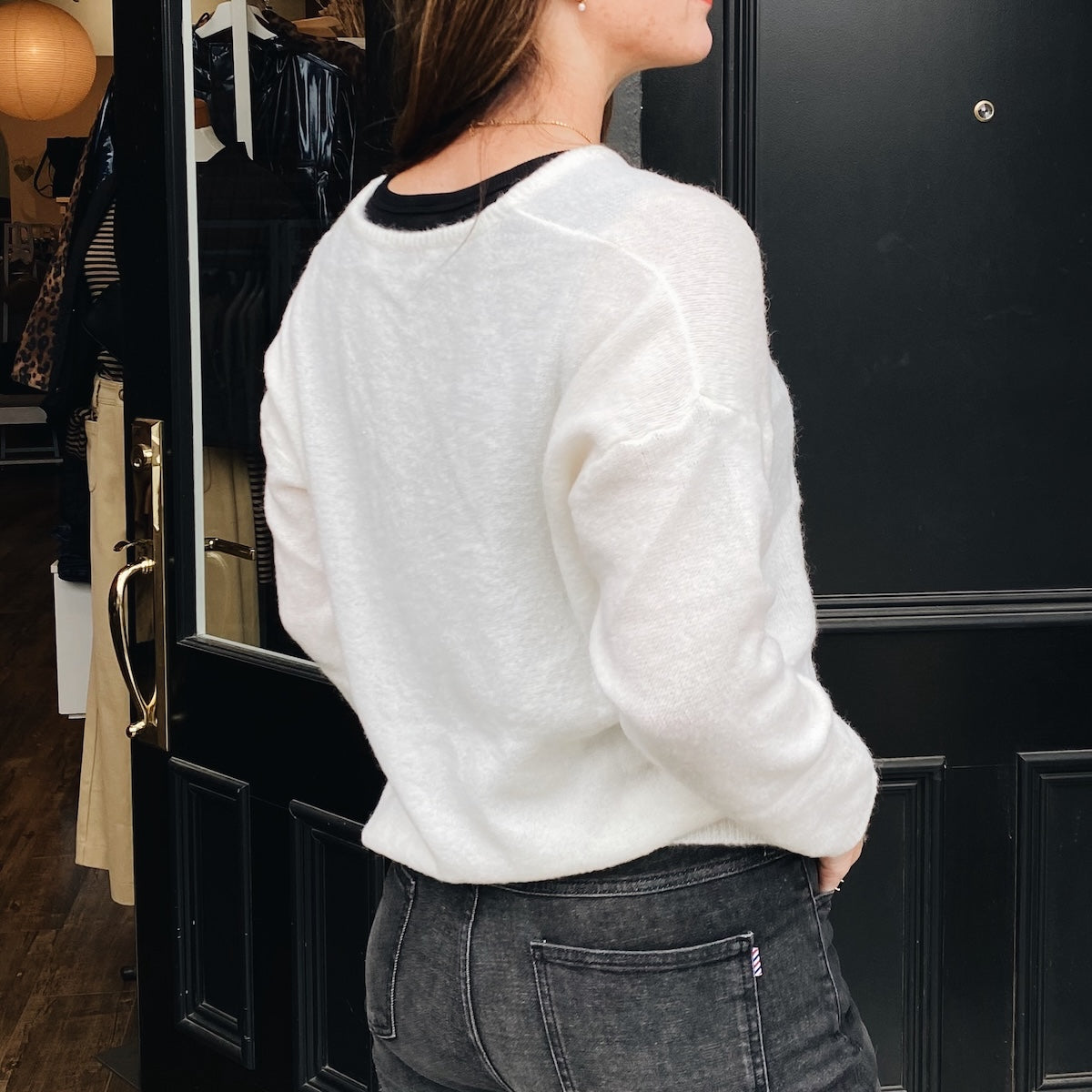 Melodie Alpaca Sweater â Vanilla