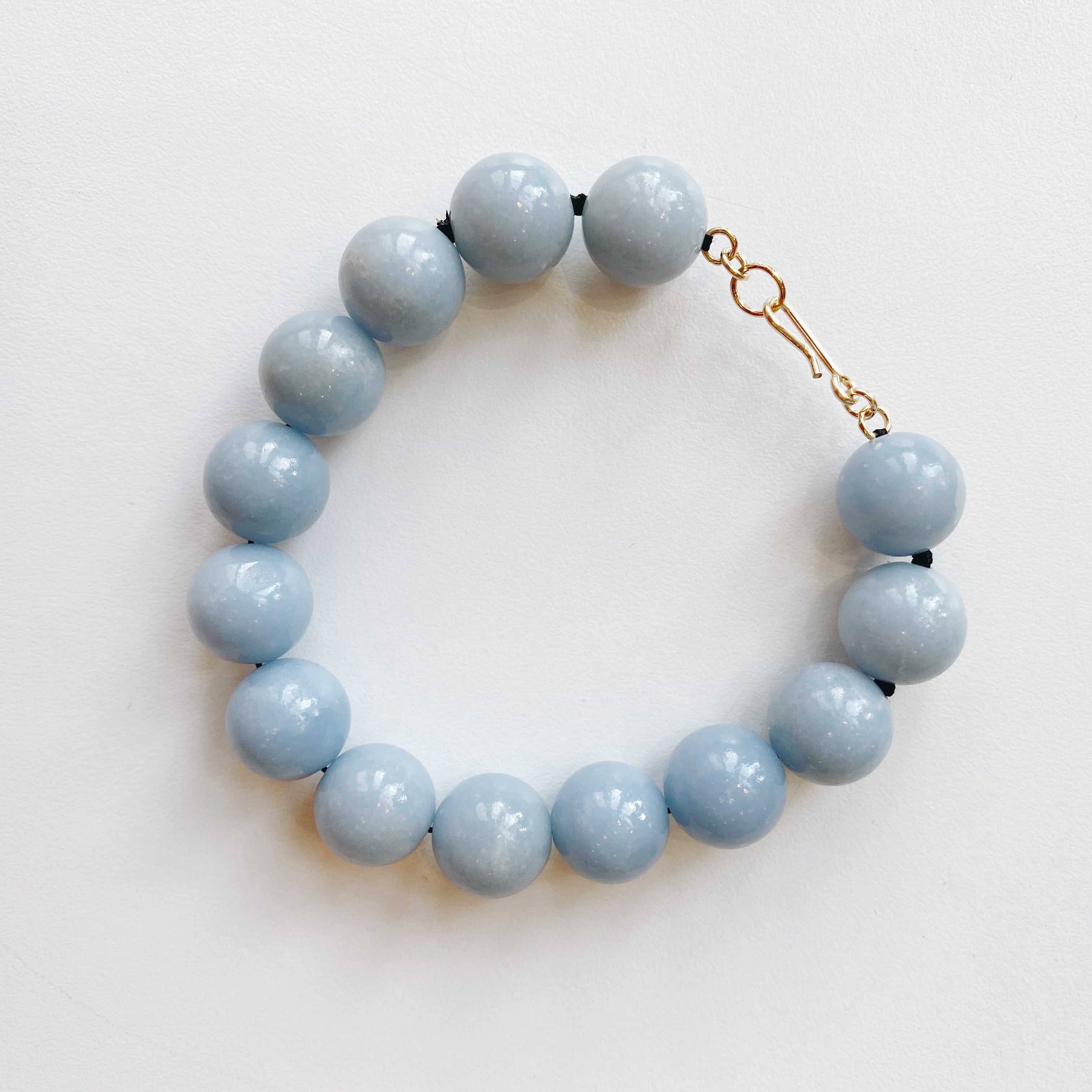 Bracelet Angélite Grande Boule — Lisbeth